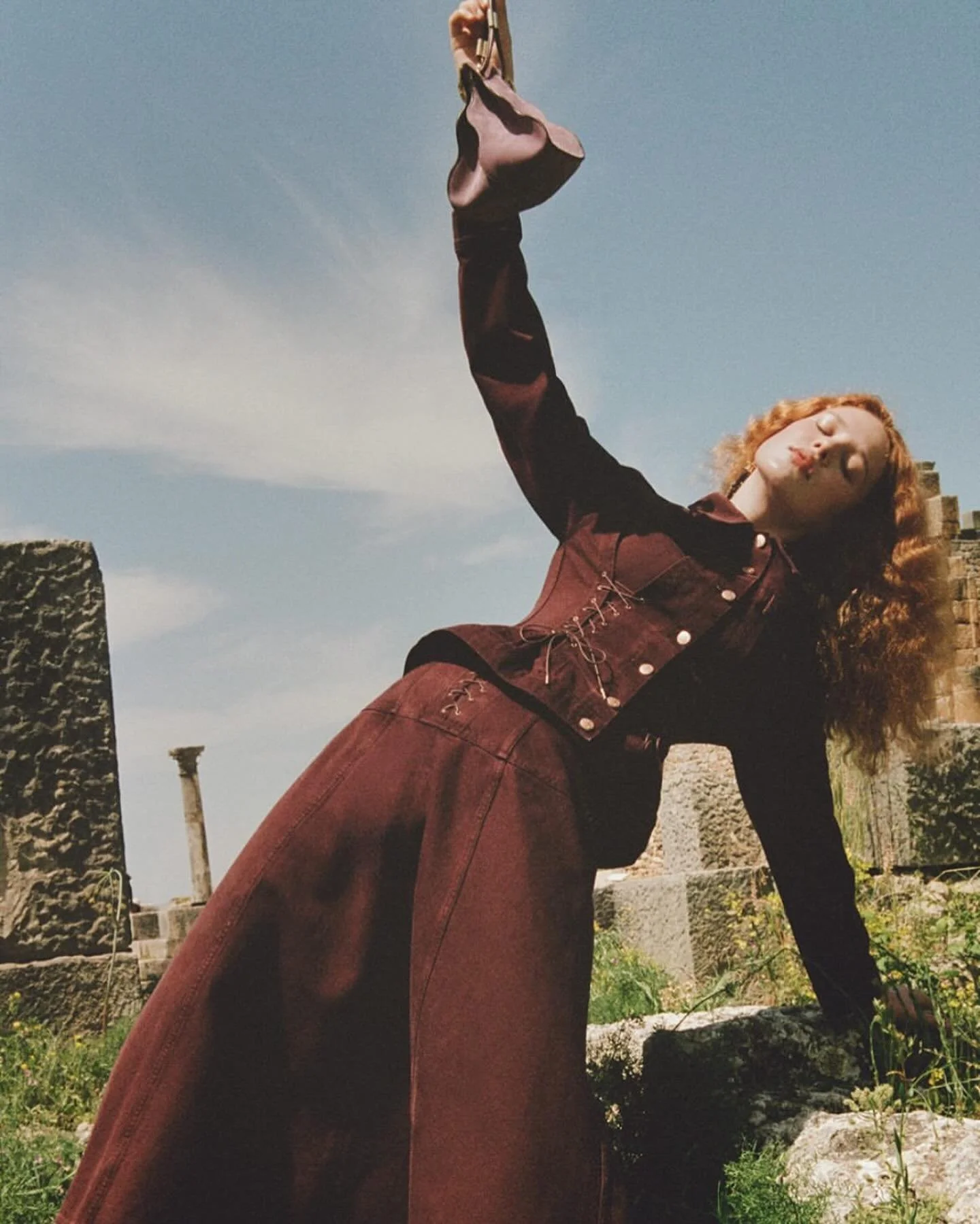 Ulla Johnson lace up denim.