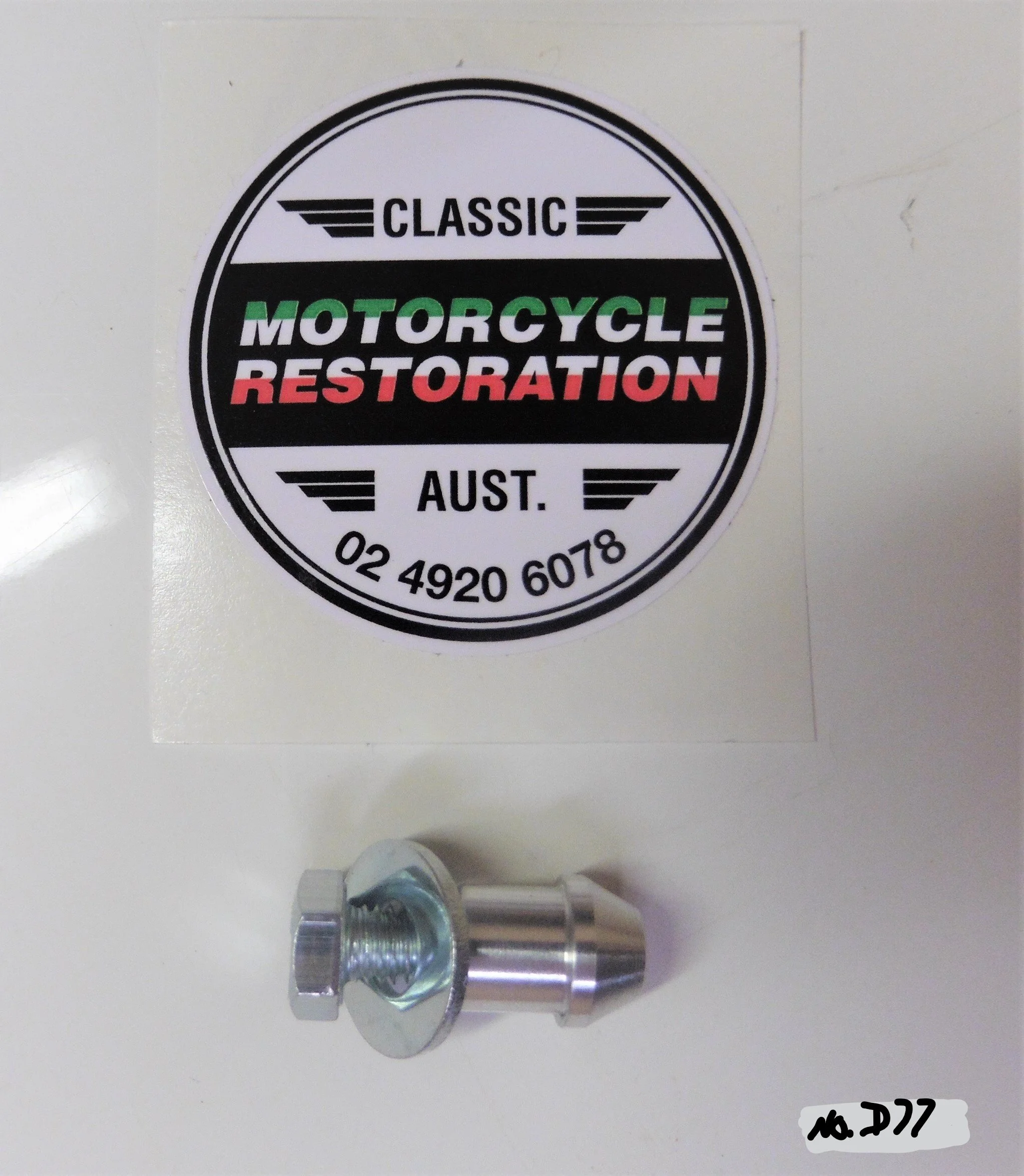 Ducati Darmah Side cover/ repair pin No D77 — Classic Motorcycle