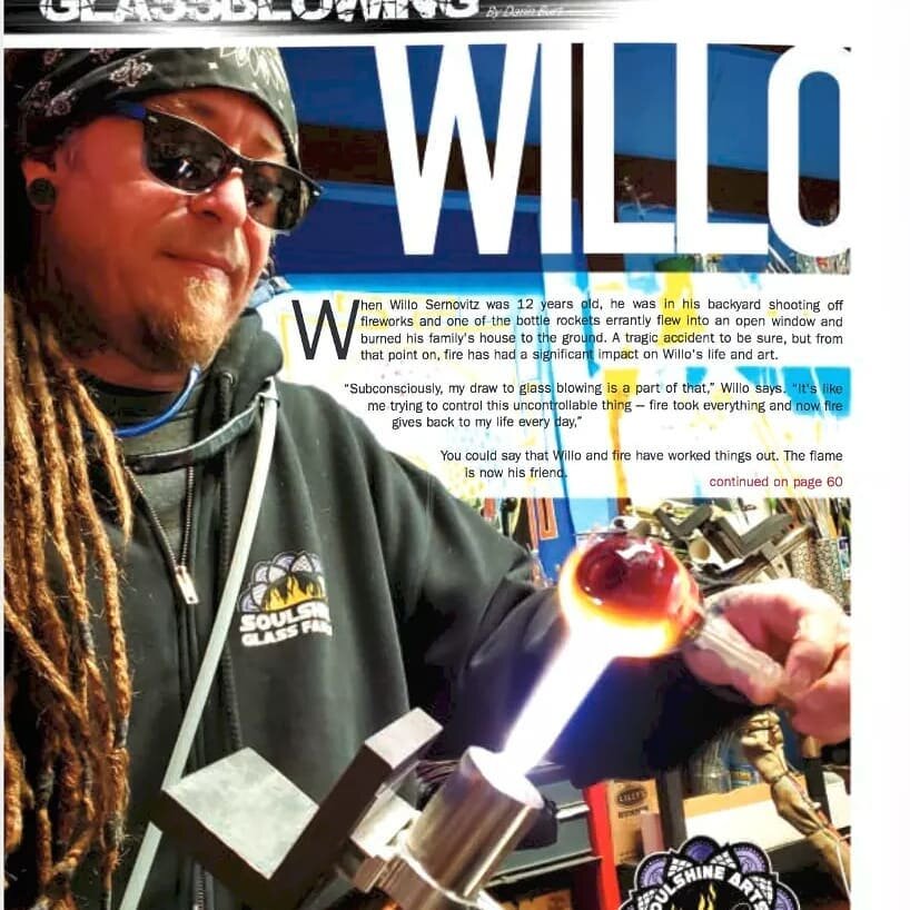 Hq magazine article just came out! 
#soulshineartsstudio #humboldtglassschool #Humboldt #glassblowing #hqmagazine #artistofthemonth