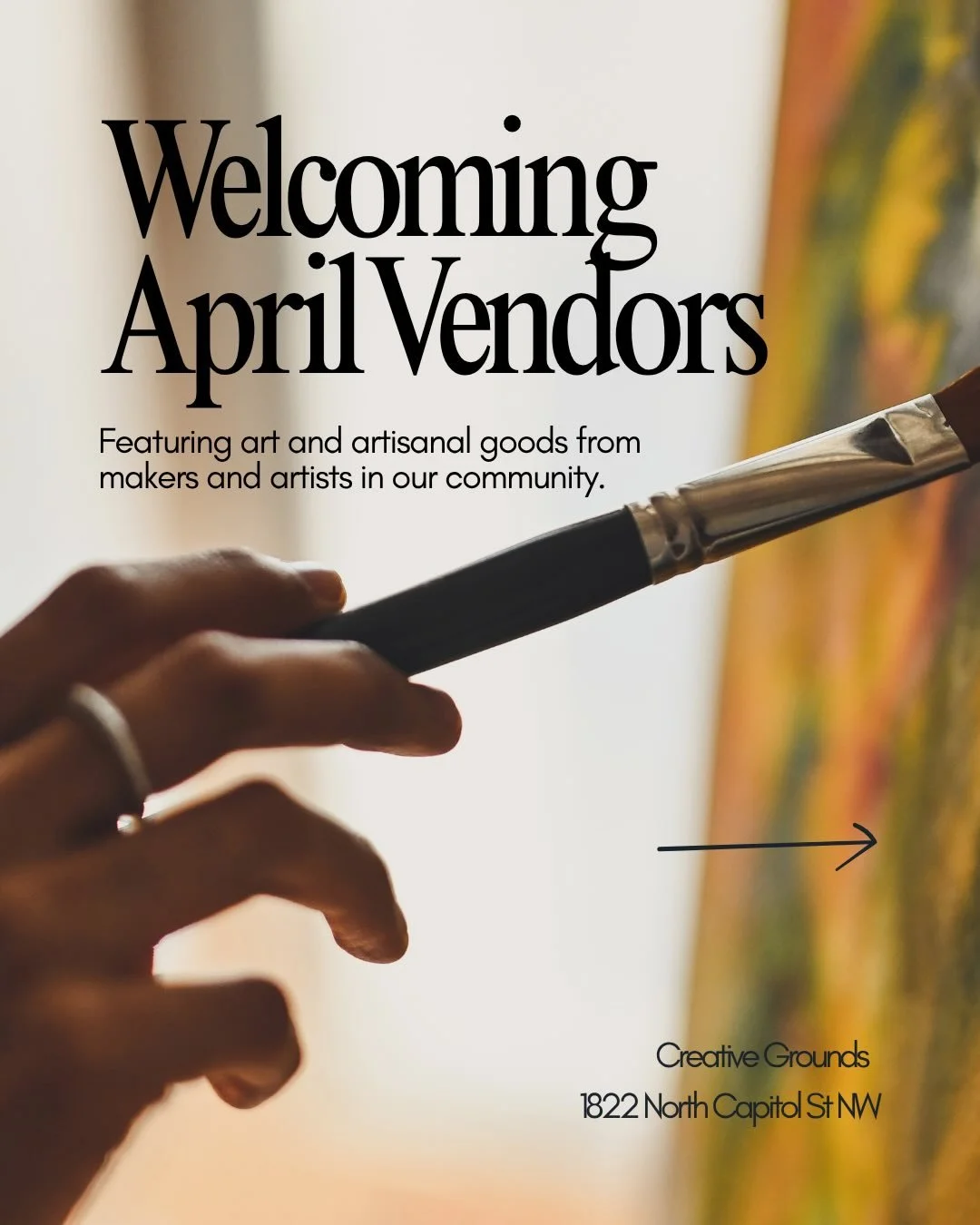 Join us in welcoming our April vendors at @creativegroundsdc ☕️✨

Thank you for supporting the growth of our community. Our @dreamerscollective.dc curated selection features art, artisanal goods, and unique offerings from local makers. Each item refl