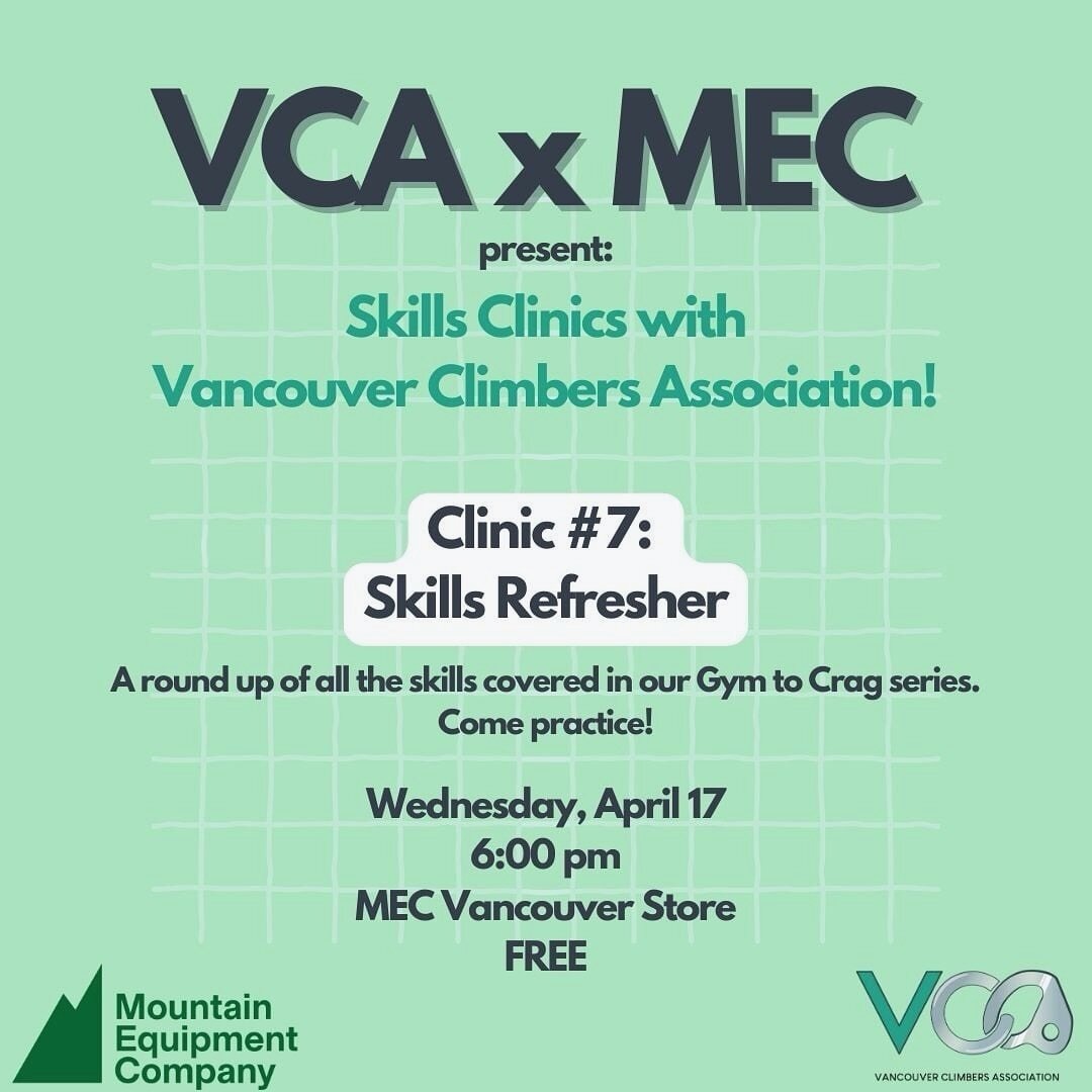 Gym to Crag #7: Skills Refresher 

Season finale!!! Have a question from a previous clinic? Couldn&rsquo;t make one and want to catch up? Lucky you! This clinic will be a round up of all the skills covered in this gym to crag series. Stations will in