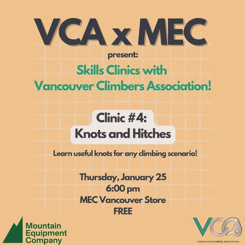 Knots and Hitches — Vancouver Climbers Association