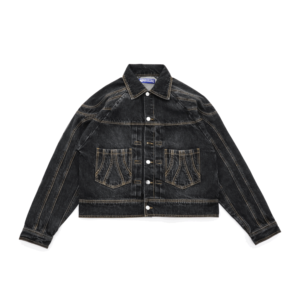 【DISCERNMENT】Logan Non-fade Denim Anorak 01-14-