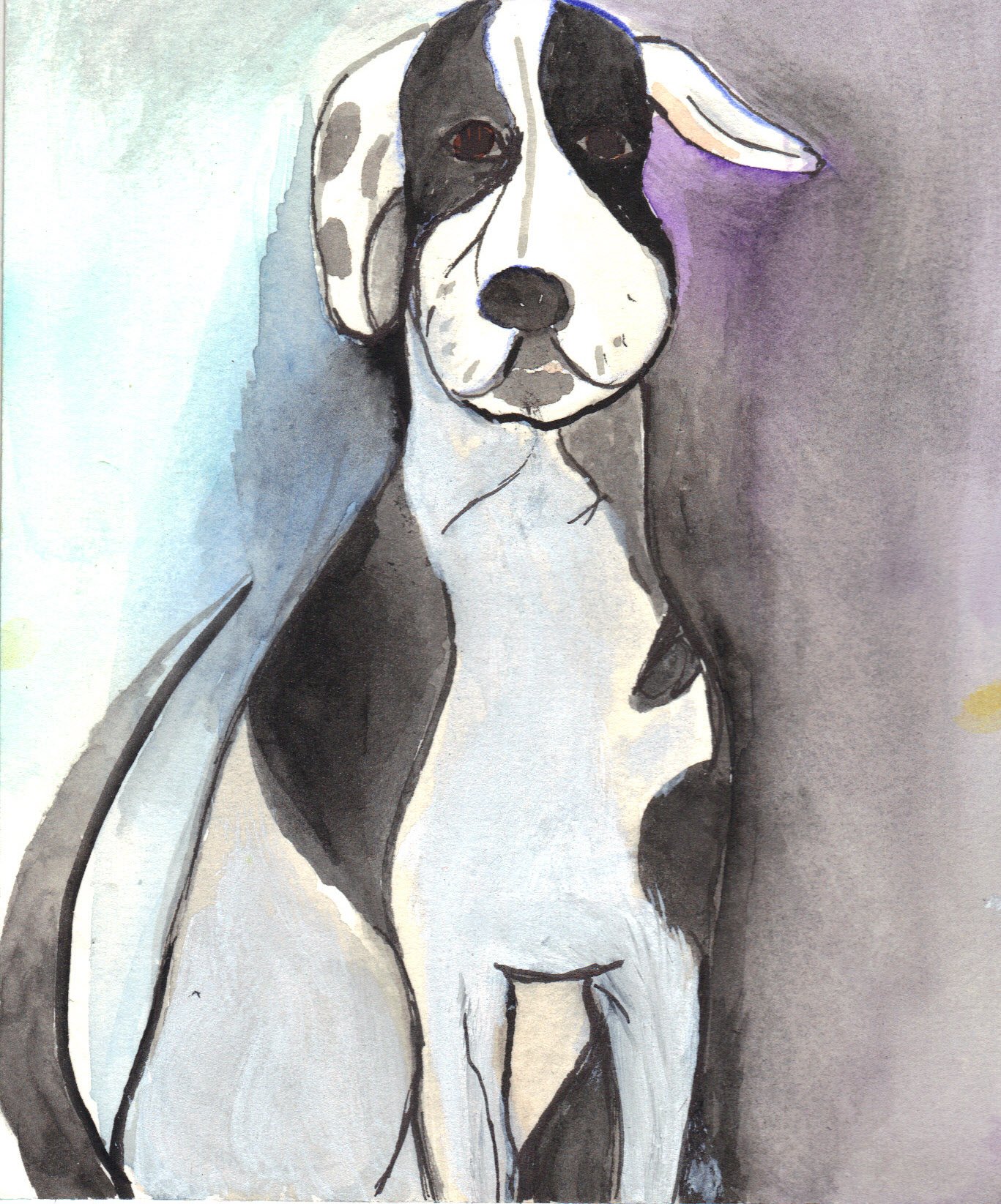 "Lovely Lucy" 2012, Watercolor on paper