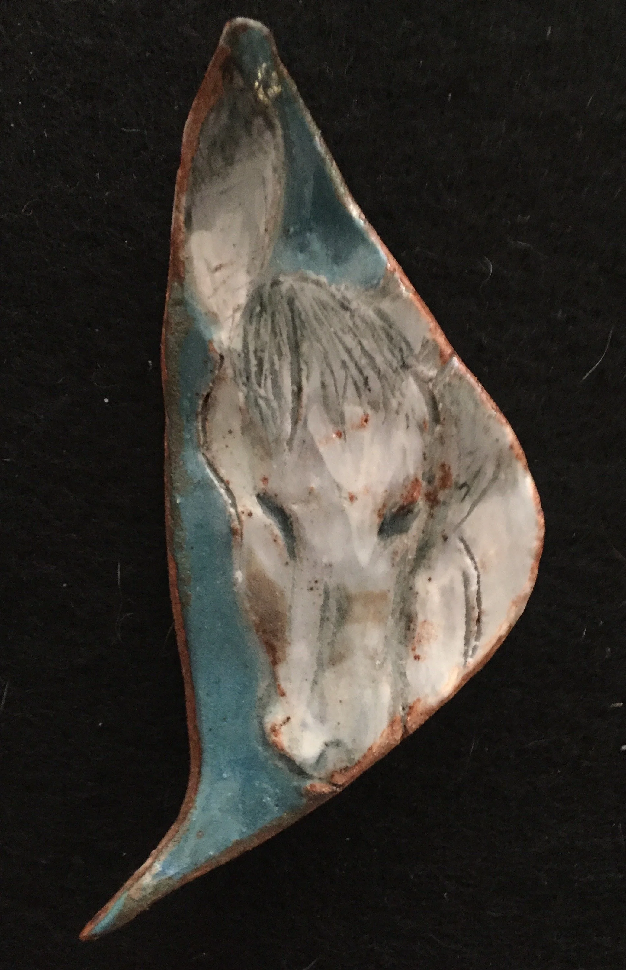 "Donkey Tile #1" 2020's, Porcelain handmade 