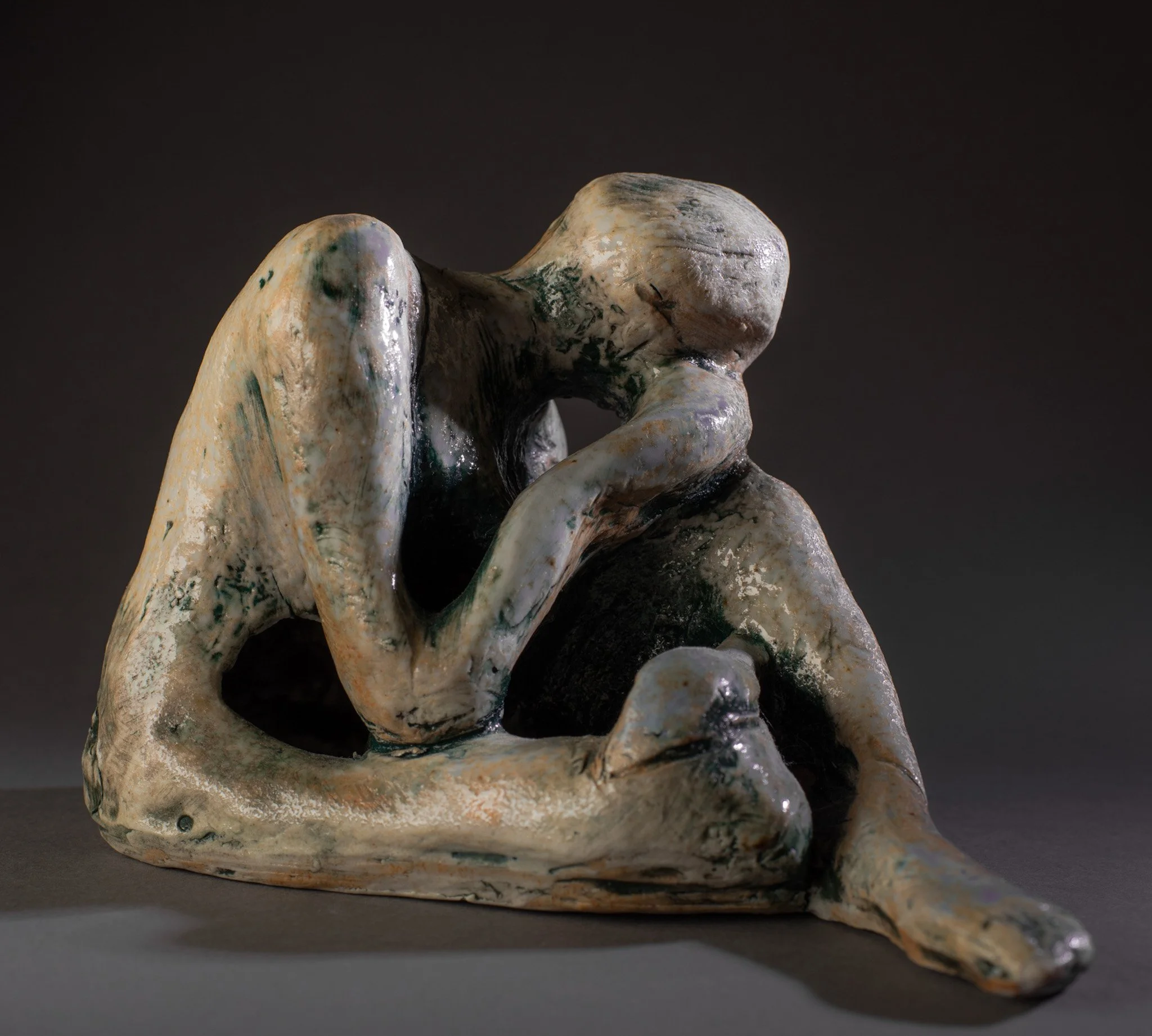 "Contemplating Everything and Nothing" 2020's, Ceramic porcelain sculpture