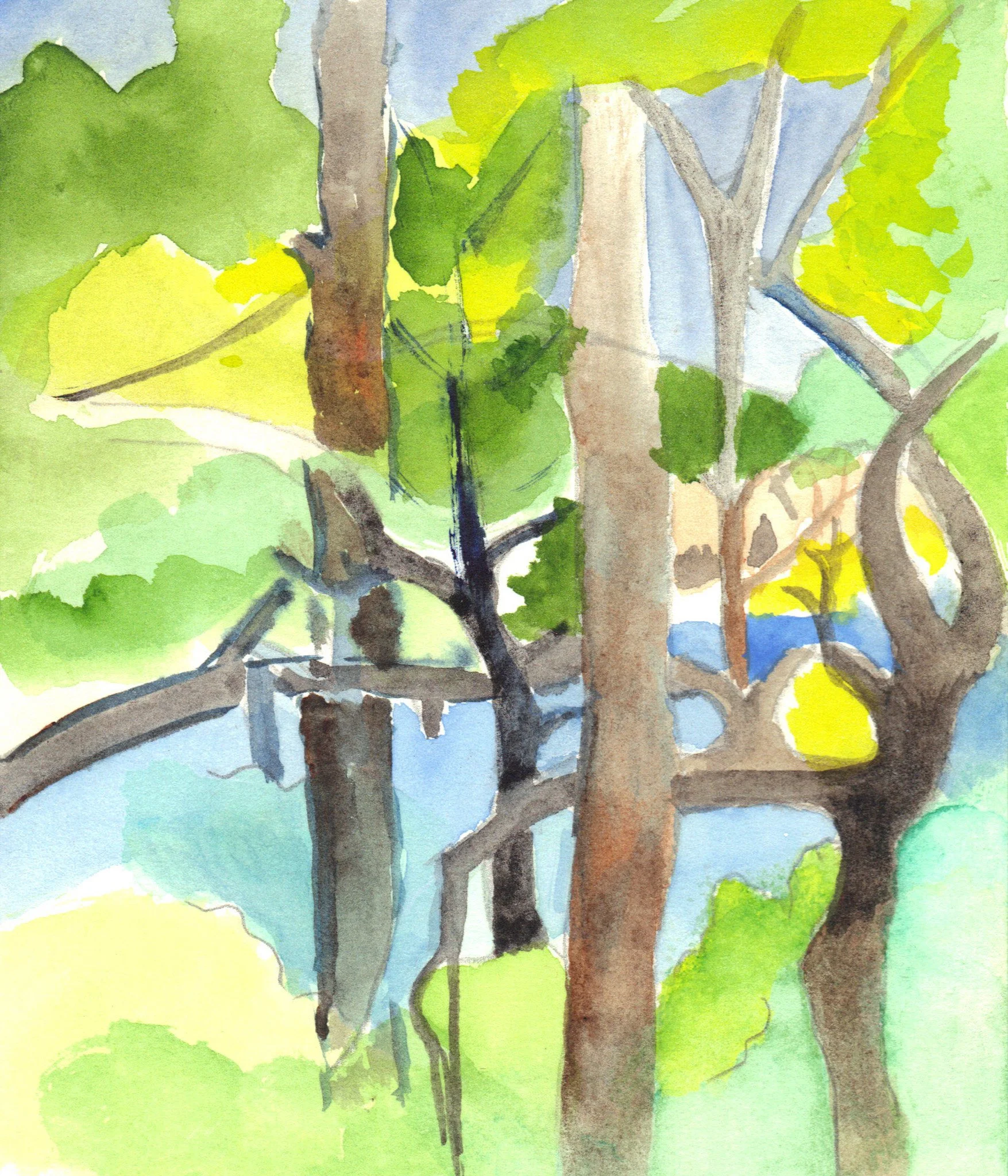 "Myrtle Beach" 2022, Watercolor on paper