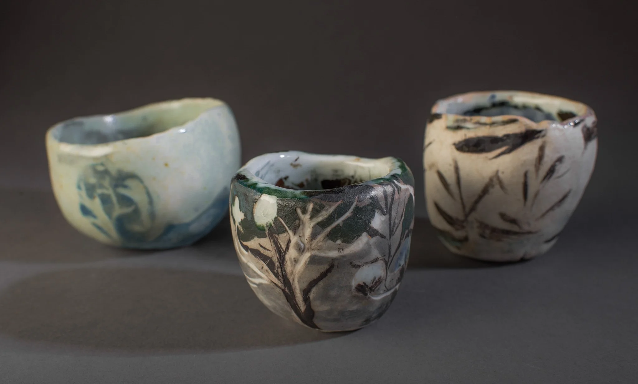 "Handmade Pinch Pots" 2000’s, Ceramic porcelain clay