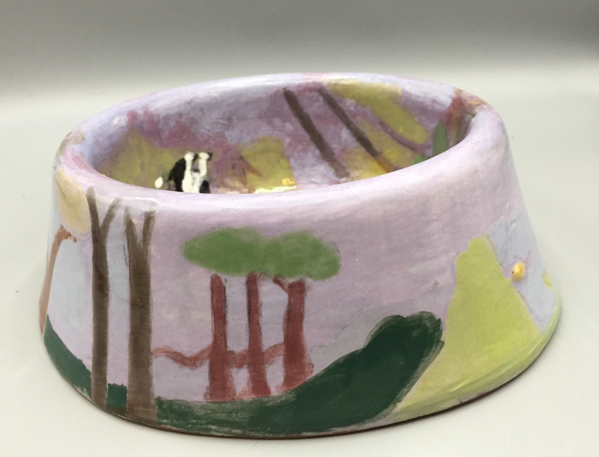 "Lucy & Minnie's Dog Bowl" 2018, Ceramic stoneware clay poured from handmade mold