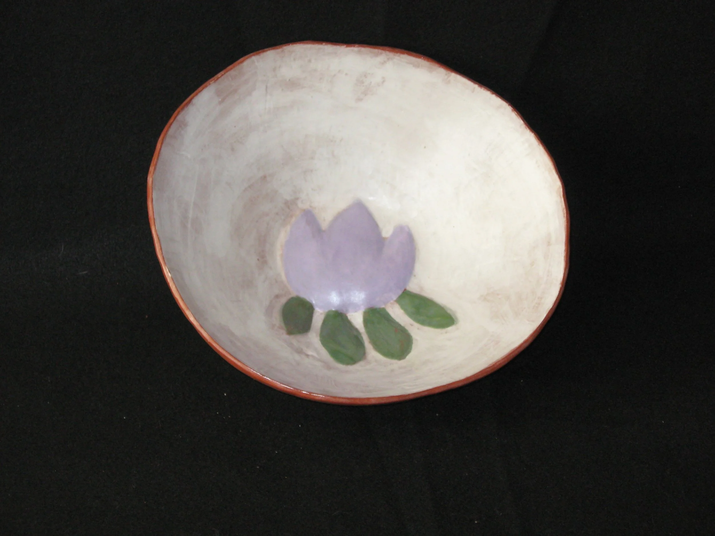 "Lotus and the Four Directions" 2010, Ceramic Terra Cotta Platter