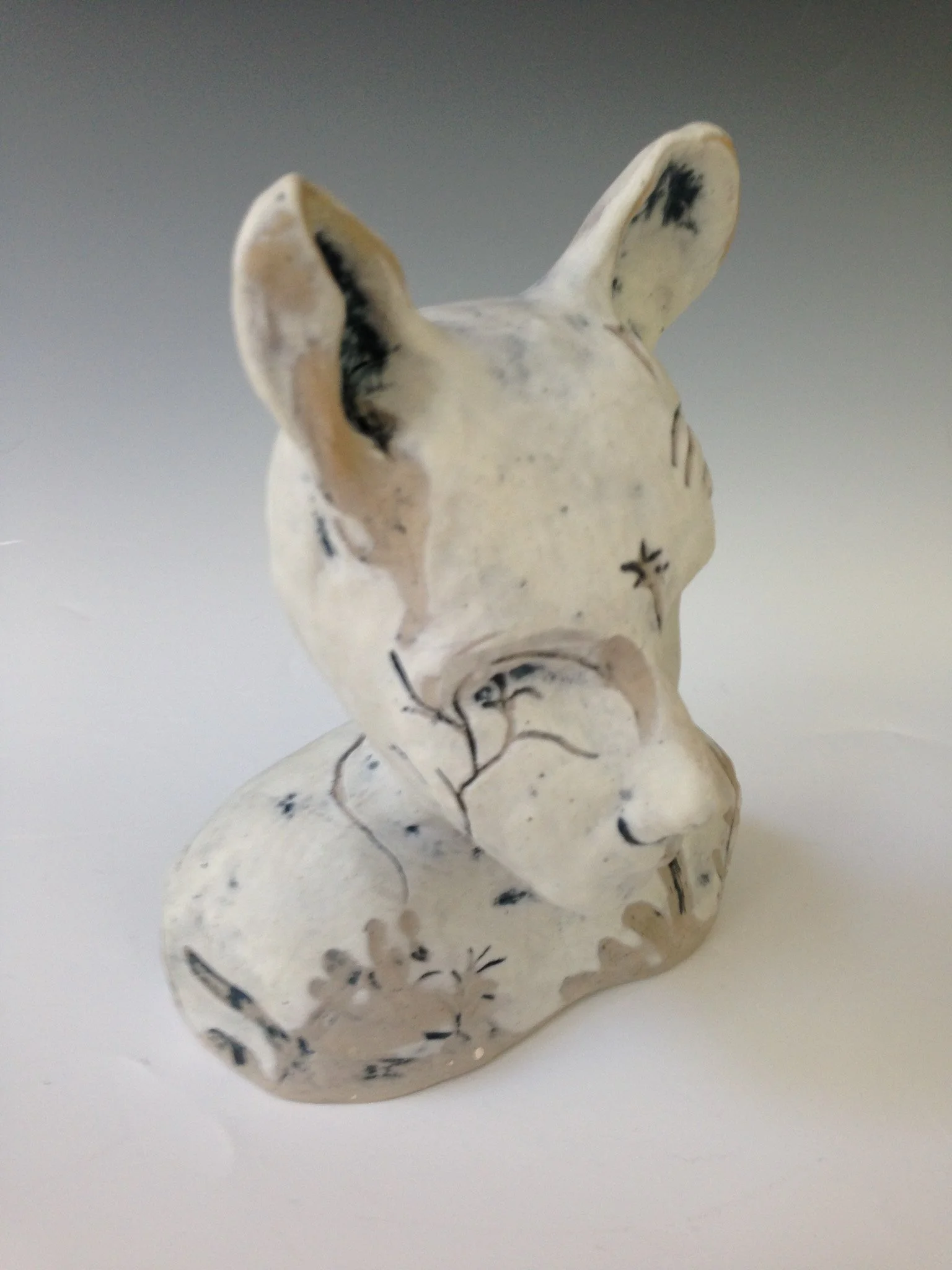 "Trans Formation" 2020s, Porcelain and carved sculpture
