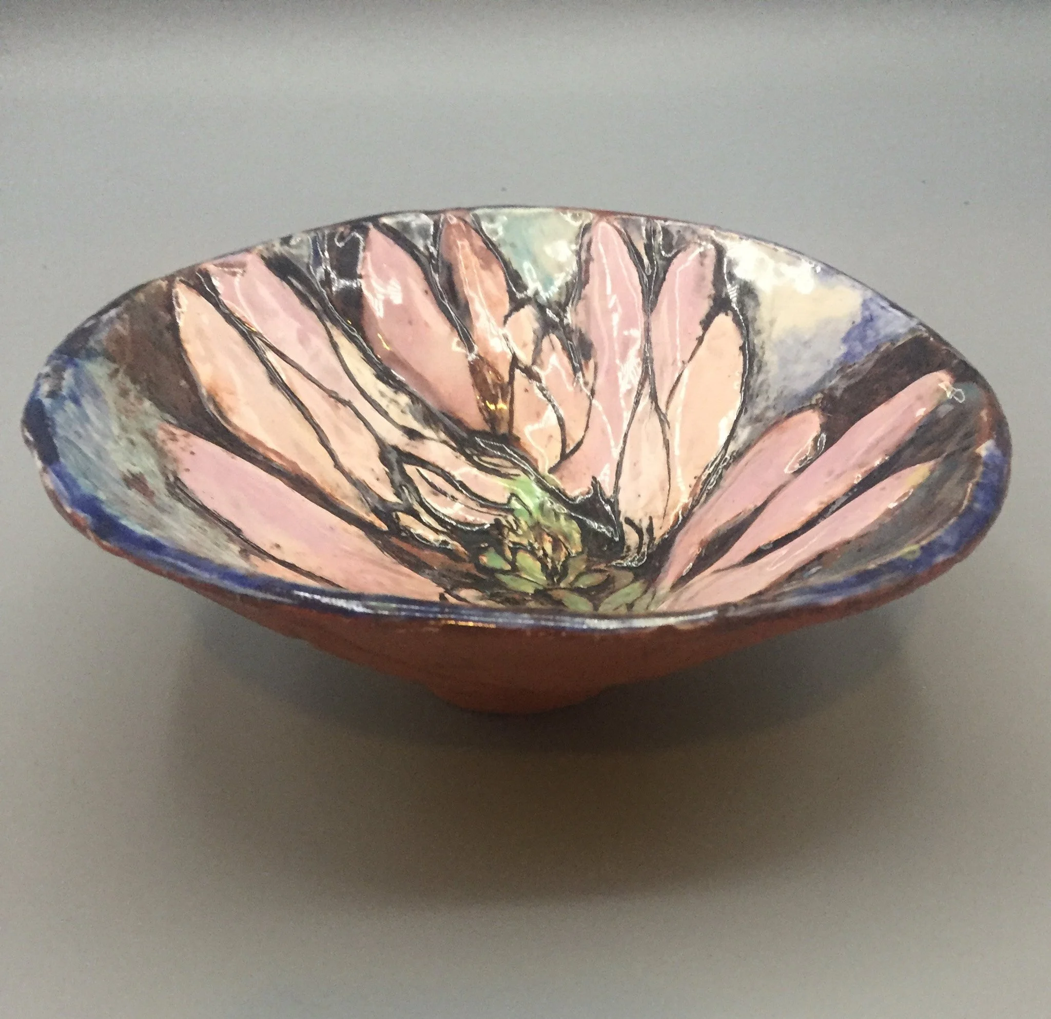 "Radiating flower petals" 2014, Ceramic Terra-cotta