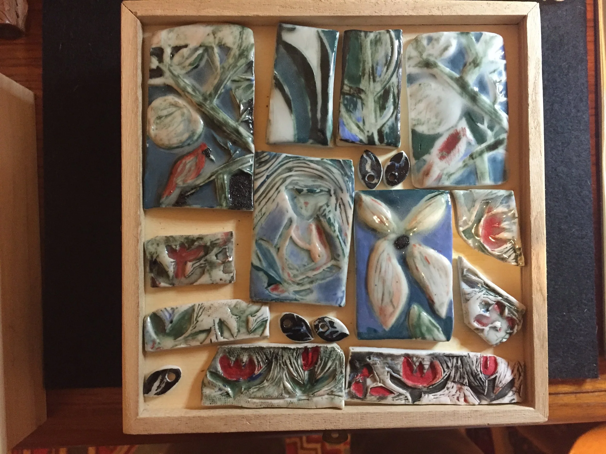 "Mosaic puzzle" 2020's, Porcelain collaged tiles
