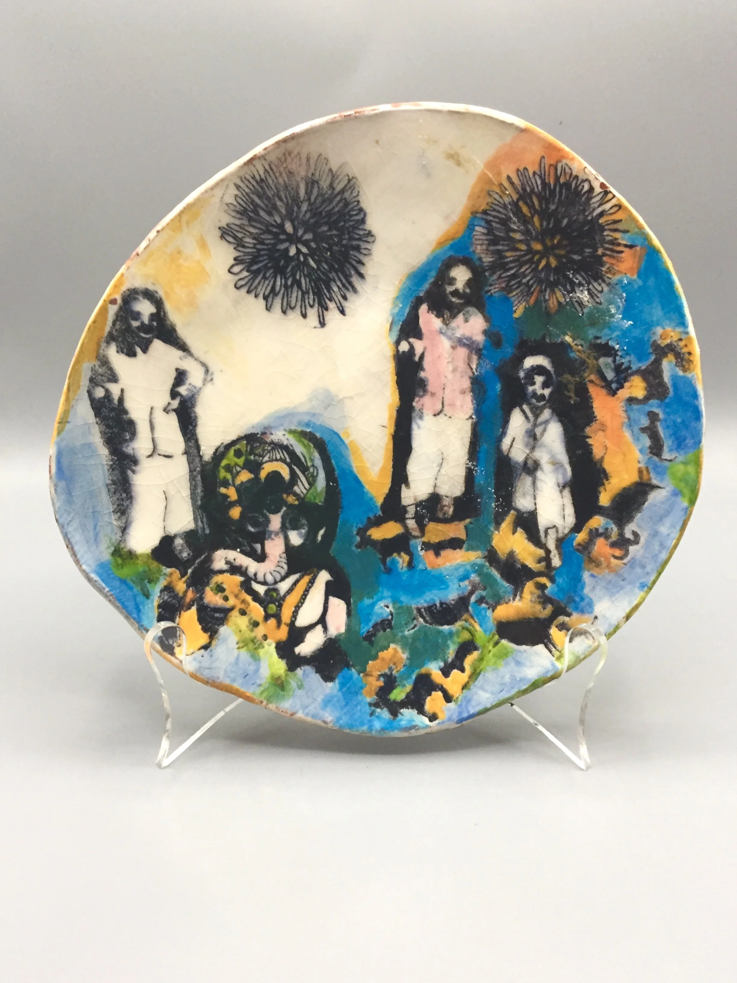 "The Father Is Everything" 2020’s, Ceramics porcelain plate with Silk screen image