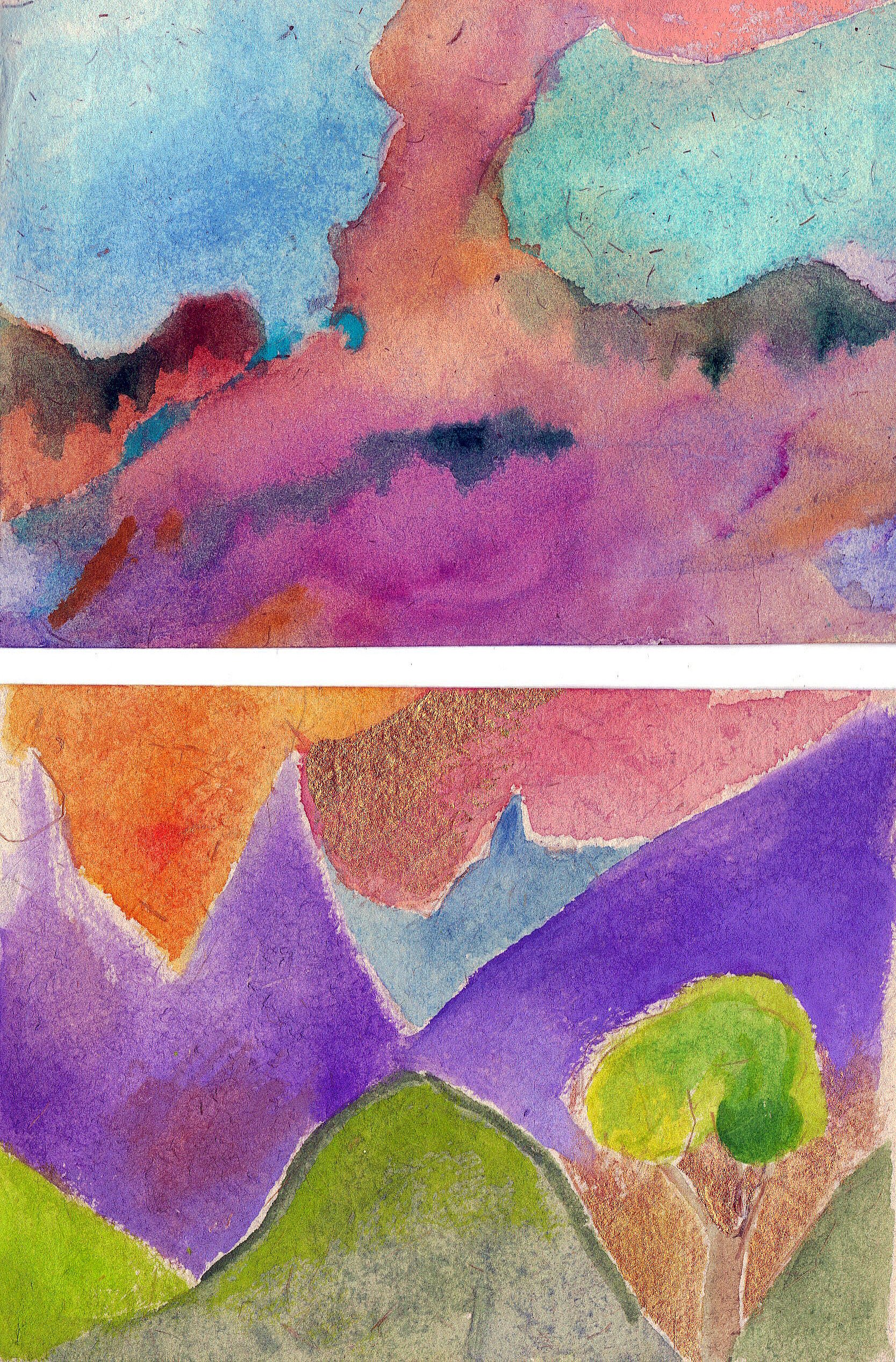 "Little Treasures" 2011, Watercolor on paper