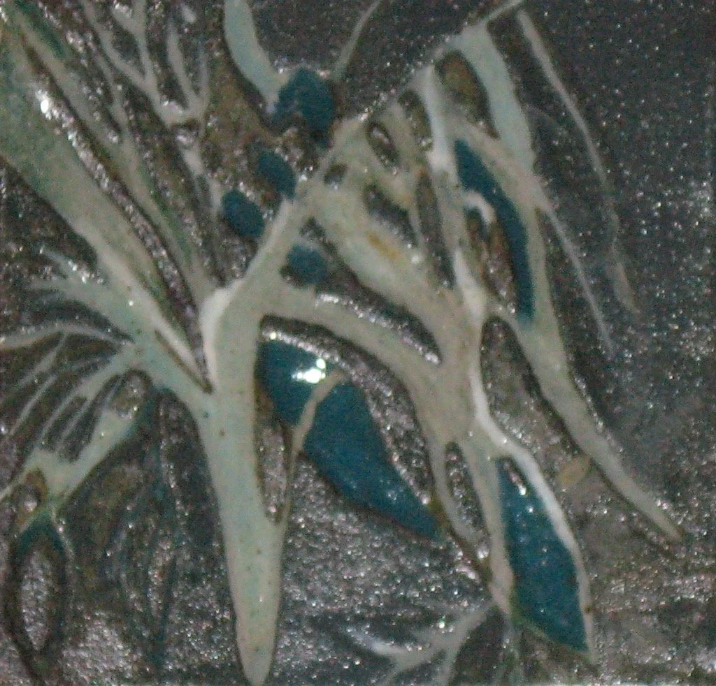 "Seaweed" 2020's, Ceramic and sculpted tile
