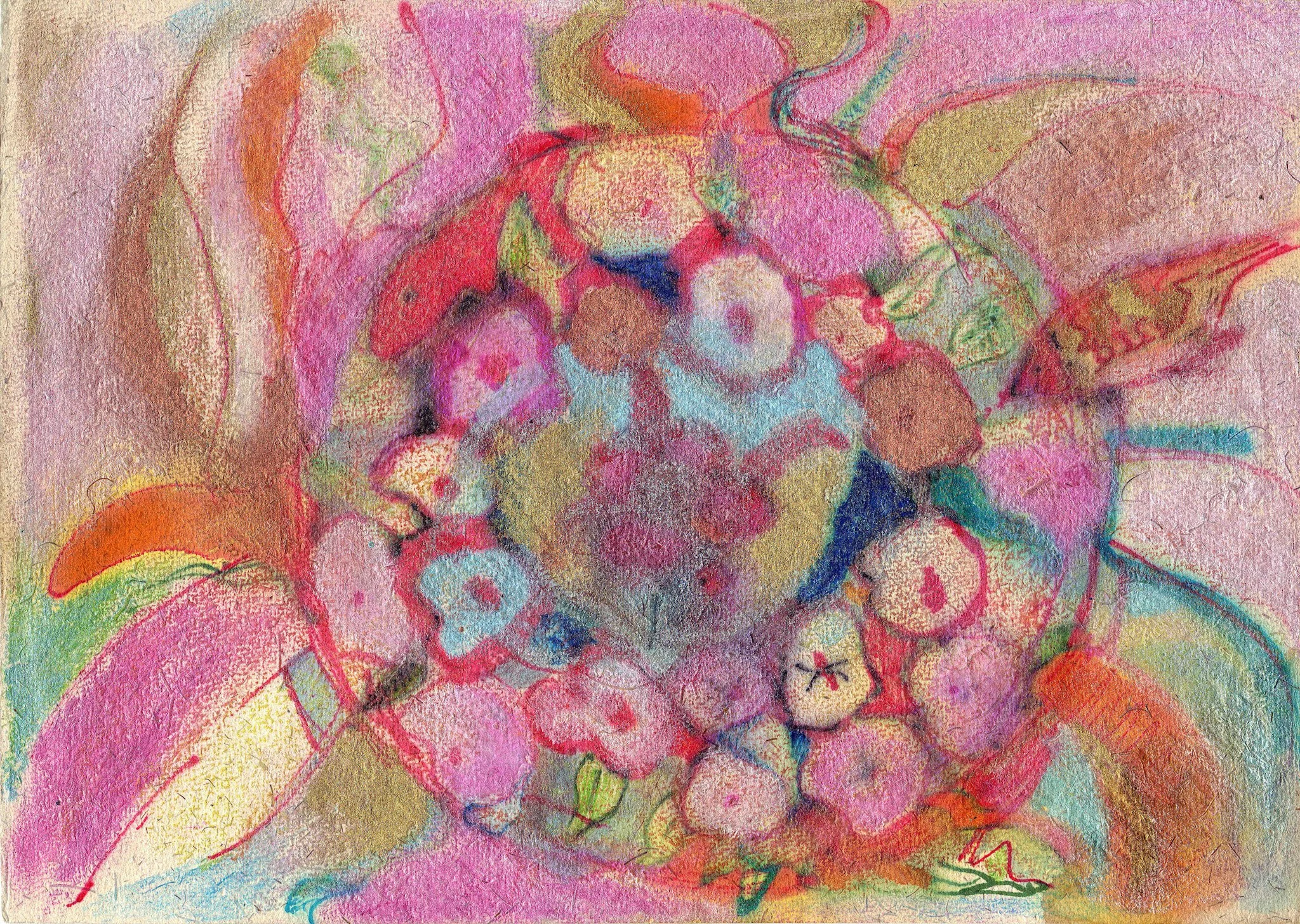 "Mind's Eye" 2009, Watercolor Crayon on paper