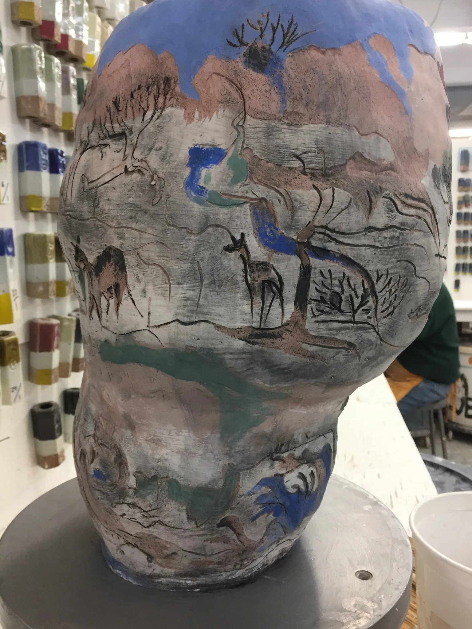 "Nature's Vessel" 2000's, Ceramic stoneware made from hand built coils