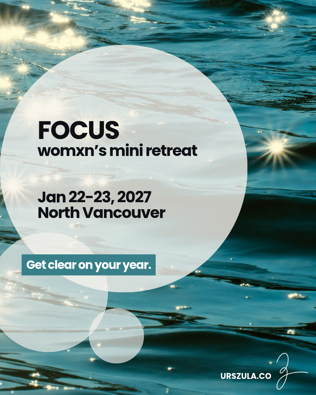 FOCUS: Womxn's mini-retreat North Van