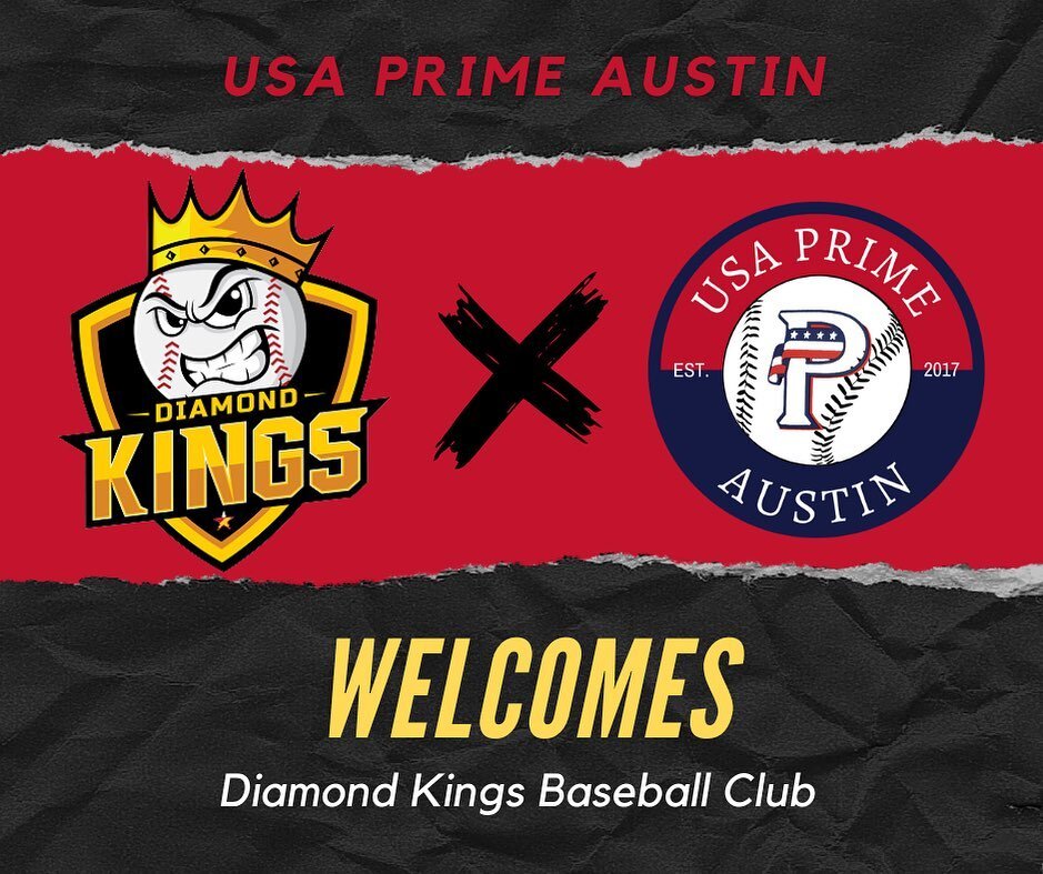 🚨 𝐏𝐑𝐈𝐌𝐄 𝐀𝐋𝐄𝐑𝐓 🚨
.
Diamond Kings Baseball Club will be joining USA Prime Austin starting Spring 2023 🔥This is a great group of young men and we could not be more excited for what the future holds ‼️
.
#usaprimebaseball #primefamily #usapr