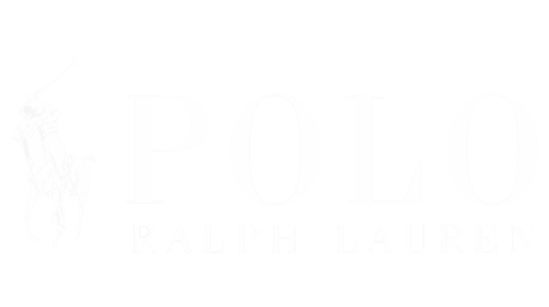 Ralph Lauren Polo logo with a white polo player on a horse and text 'POLO RALPH LAUREN' on a black background.