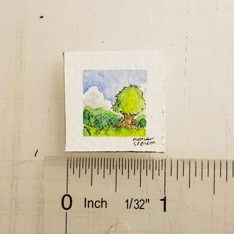 Forest Illustration (2019, 1x1, Watercolor/Ink)