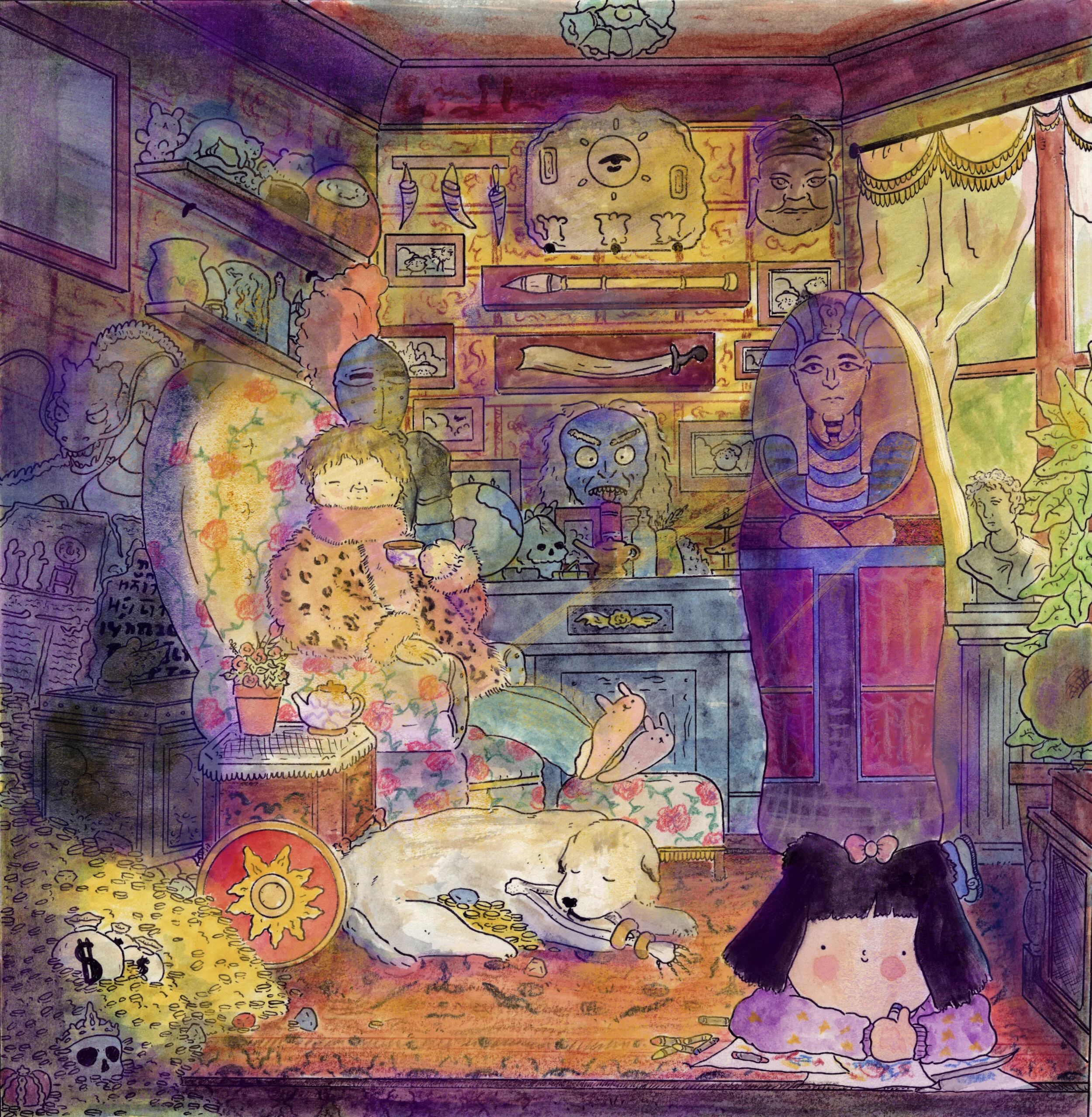 Grandma's House (2019, 12x12, Watercolor/Ink)