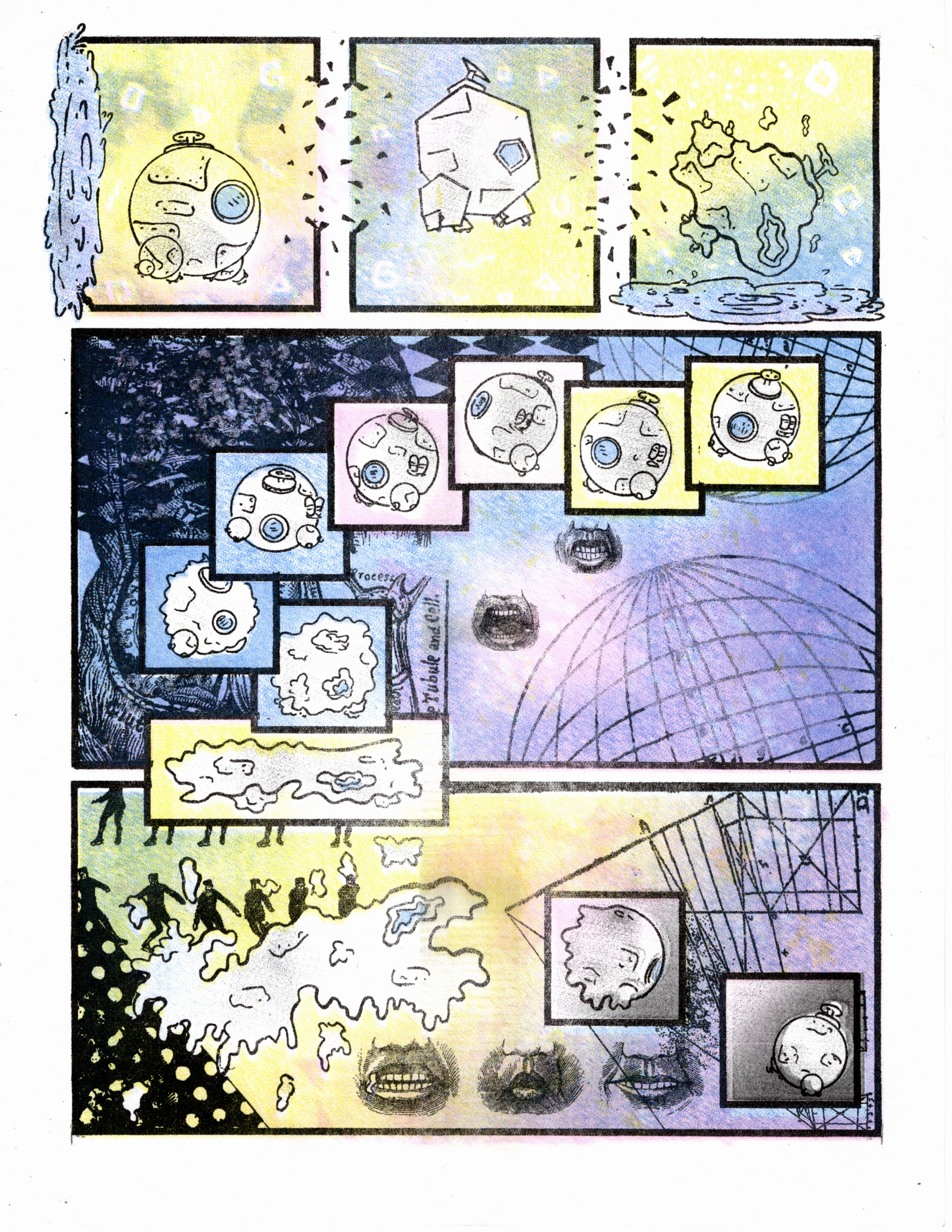 Butterbean - Page 11 - Riso Test (2021, 8.5x11, Risograph) - CMYK Printing