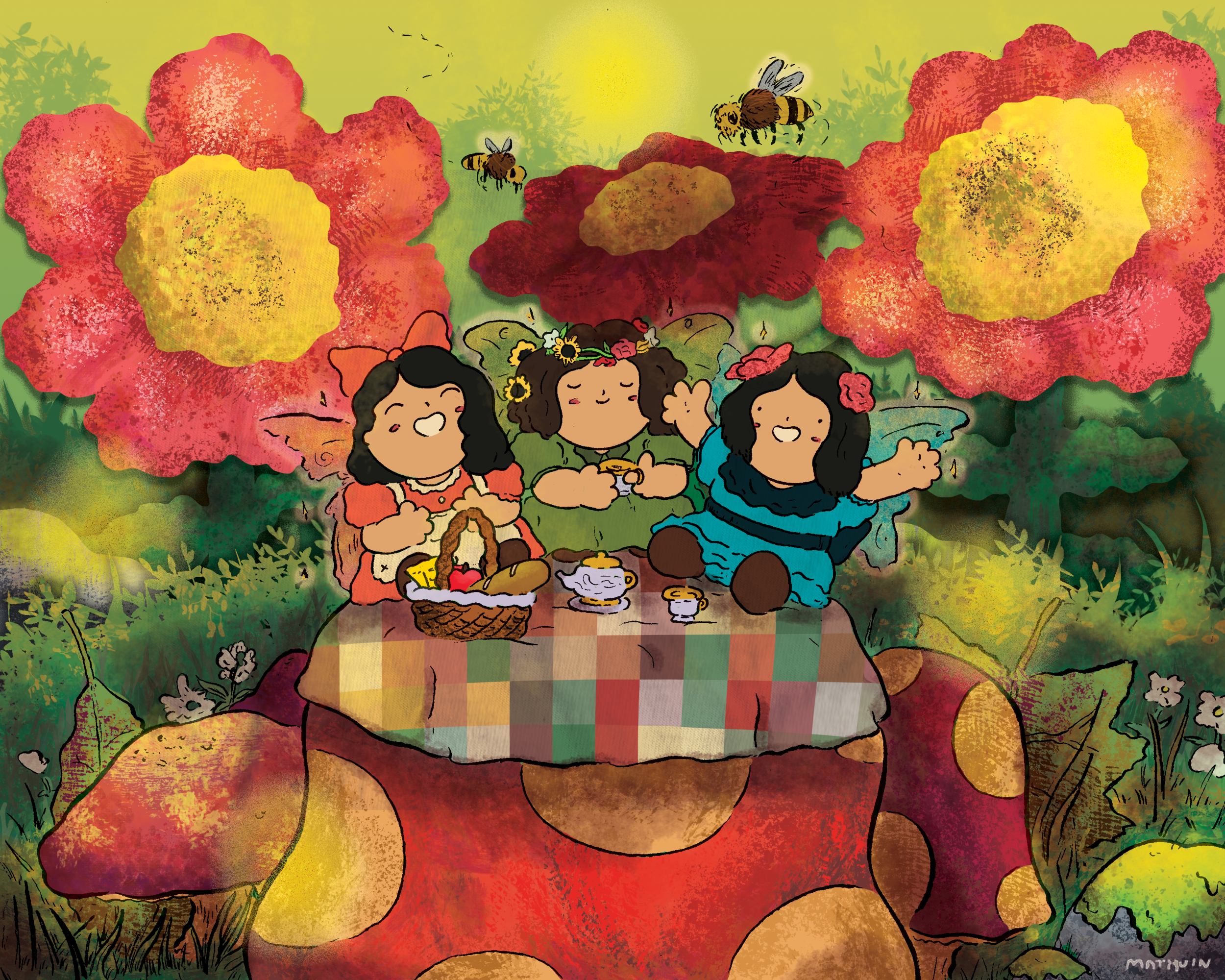 Fairy Picnic (2021, 8x10, Digital)