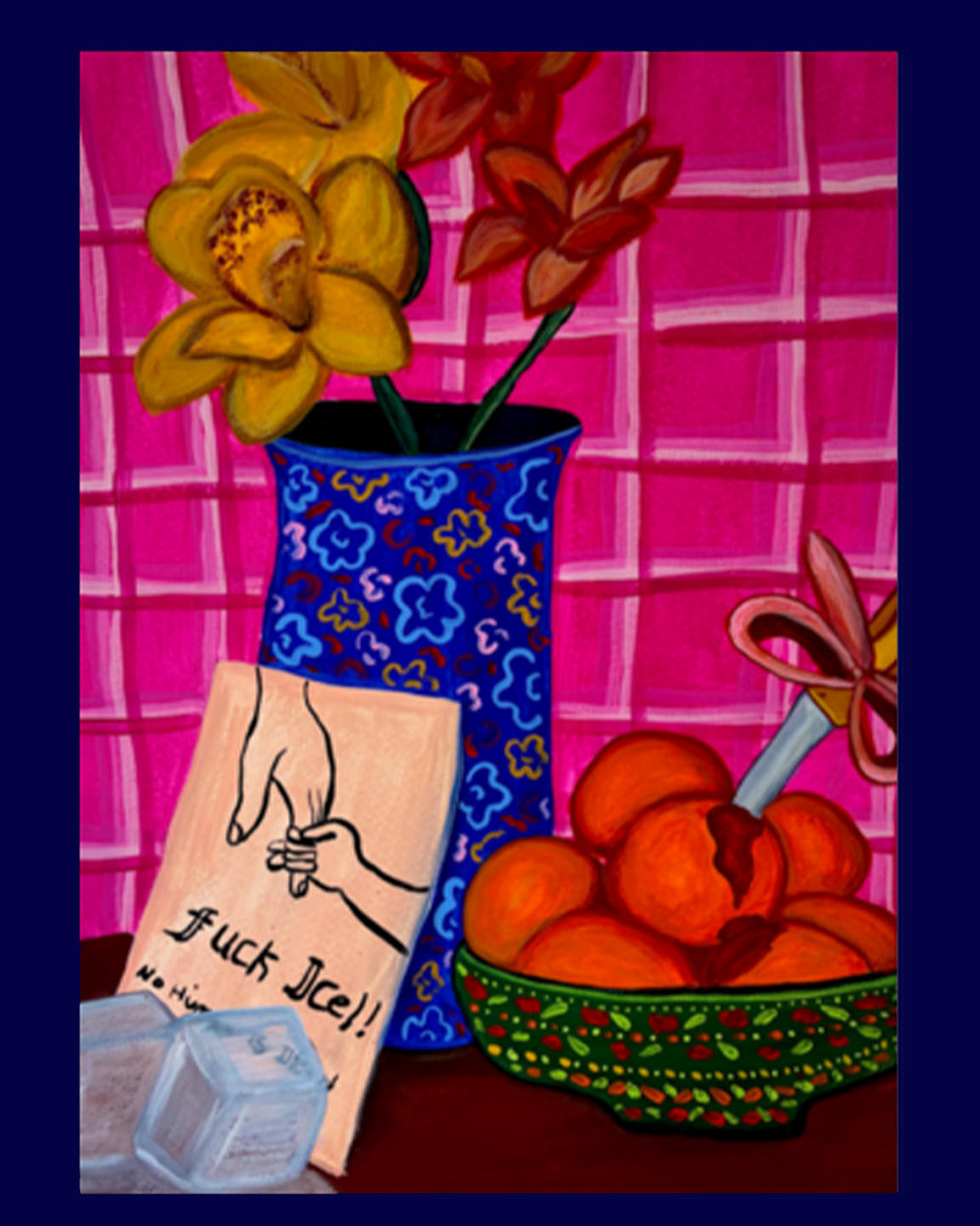 A Note and A Vase Print