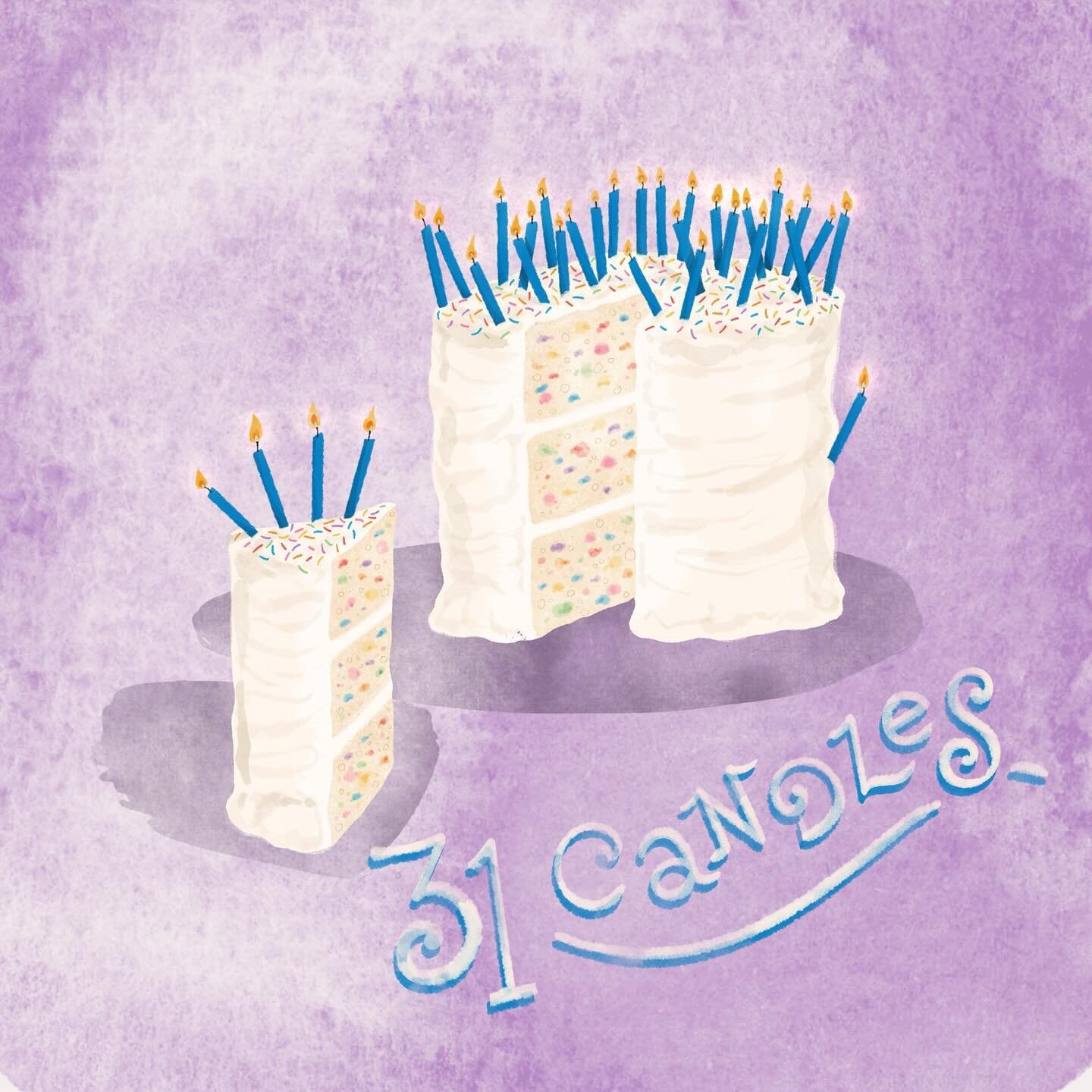 It&rsquo;s like 16 candles but almost double 🎂 (happy birthday to me, a week late&hellip; because baby 😉) #birthdaycarddesign #thirtiesclub #funfetti