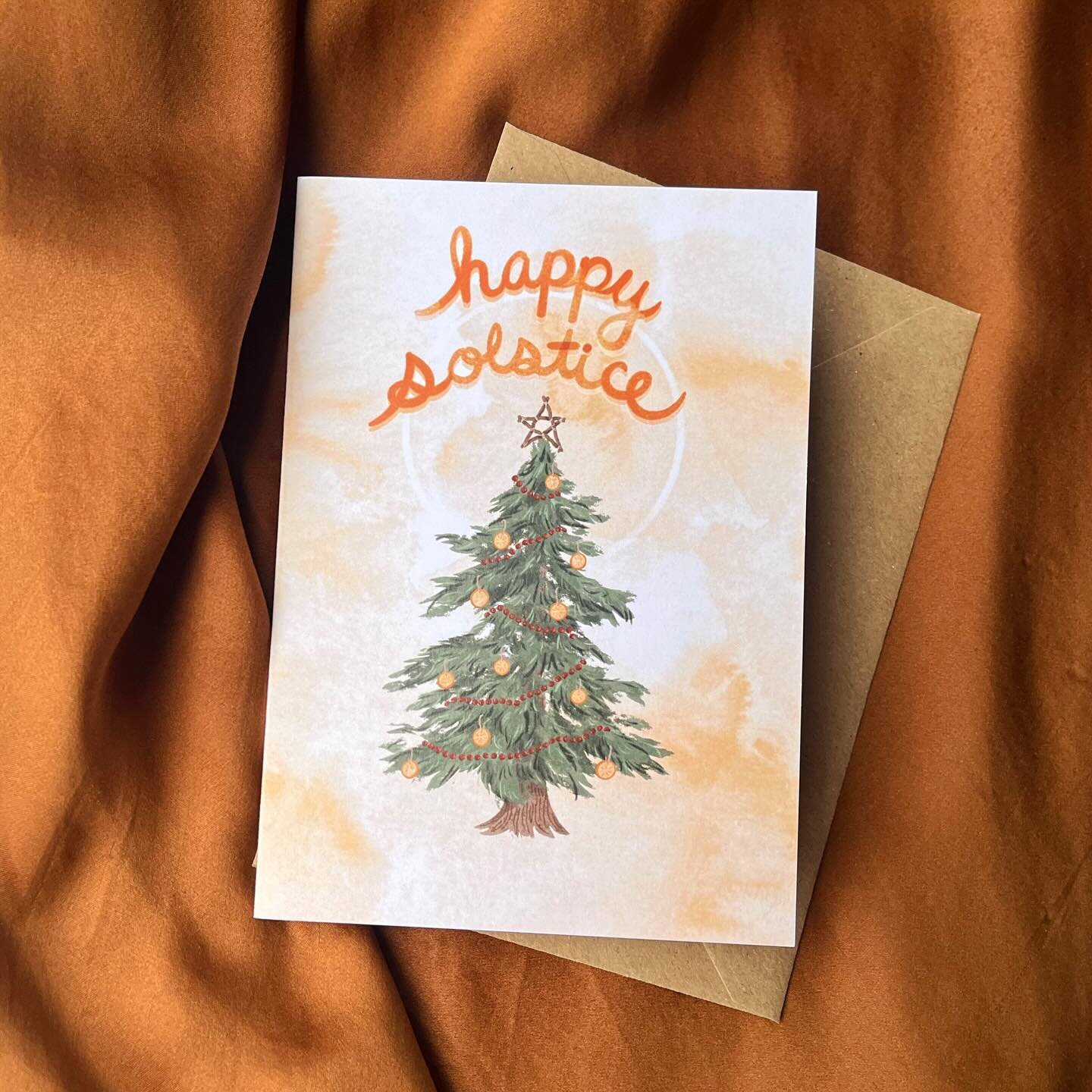 The light will soon return! 🌞 solstice blessings everyone 🌲✨ #wintersolstice #yuletide #holidaycards