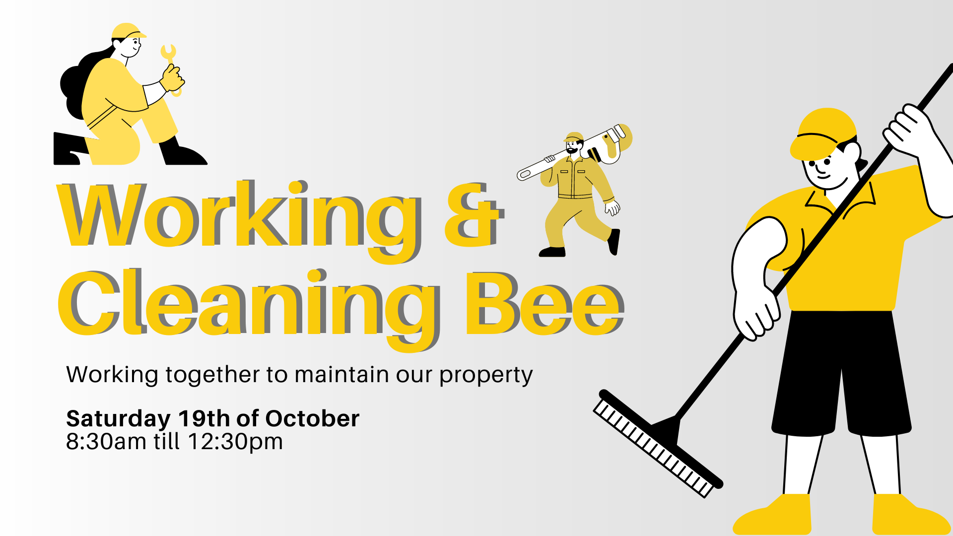 Working and Cleaning Bee