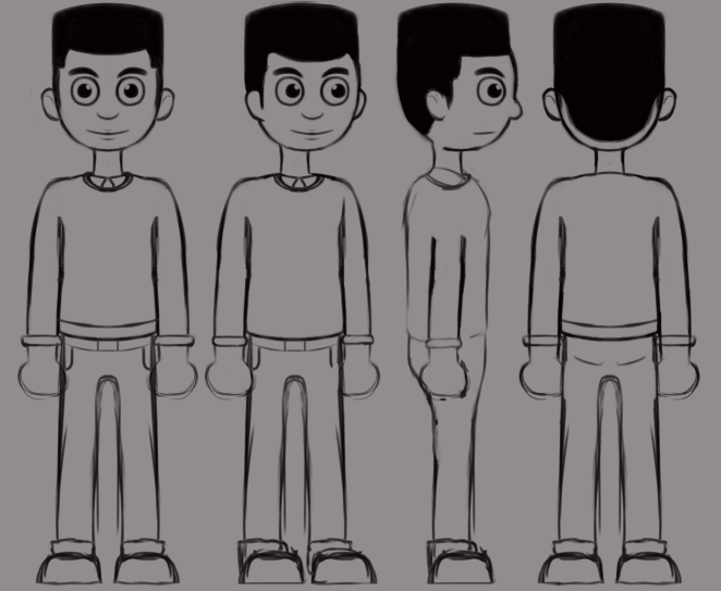Rodney Turnaround Sketch