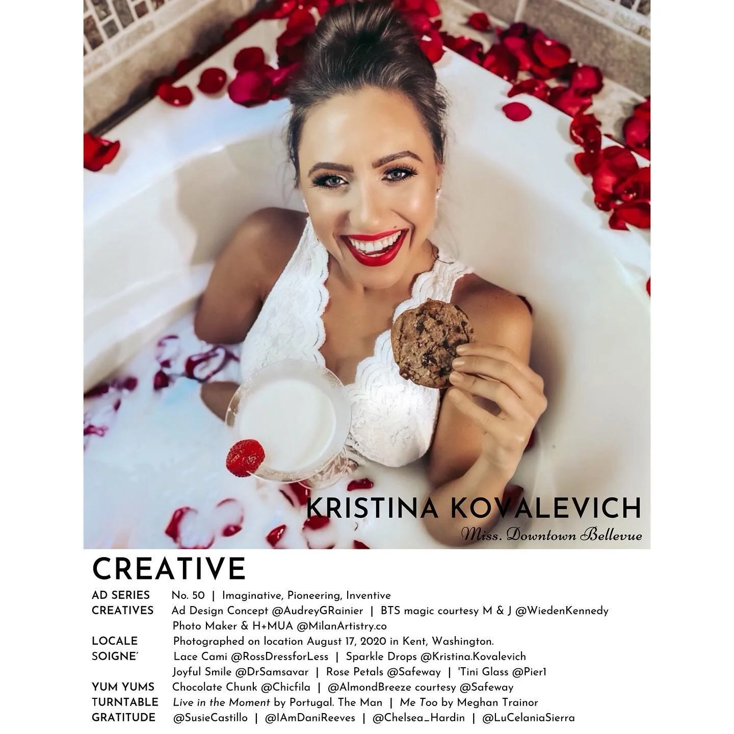 They say - the world is your oyster  What would you do if there were no limitations? 

Clearly I&rsquo;d get into a milk bath and eat a chocolate chunk cookie 😂 (counting down the days till I get to take a bite)

I&rsquo;d love for my generation to 