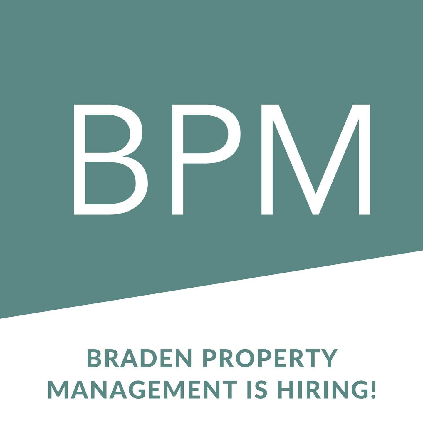 Braden Property Management Is Hiring 🛠️

@bradenpropertycville is searching for a Maintenance Field Technician to provide quick and thorough repairs for a variety of issues throughout our portfolio of homes in and around the Charlottesville area. Th