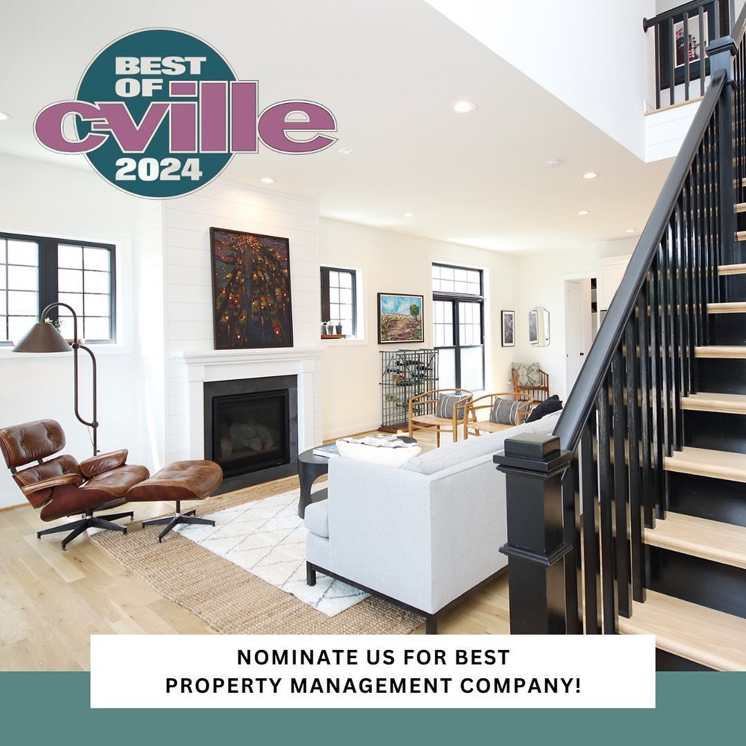 It&rsquo;s time for Best of C-VILLE nominations! We would be honored if you selected us for Best Property Management Company. Visit the link in our bio to help us make it to the final ballot.

#cvilleva #cvillelocal #cvillepropertymanagement #cviller