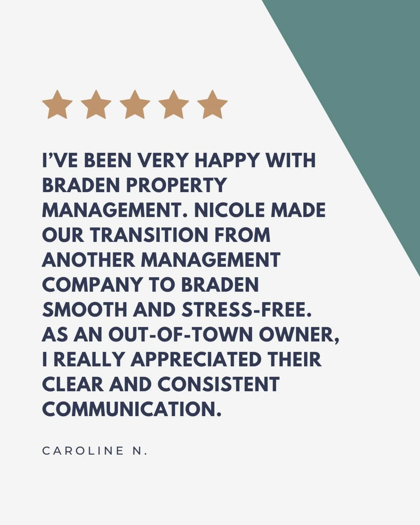 ⭐️ We appreciate you taking the time to share your positive experience. Your feedback means the world to us and helps others in the community find quality service!

#bradenpropertymanagement #charlottesvillepropertymanagement #cvillepropertymanagemen