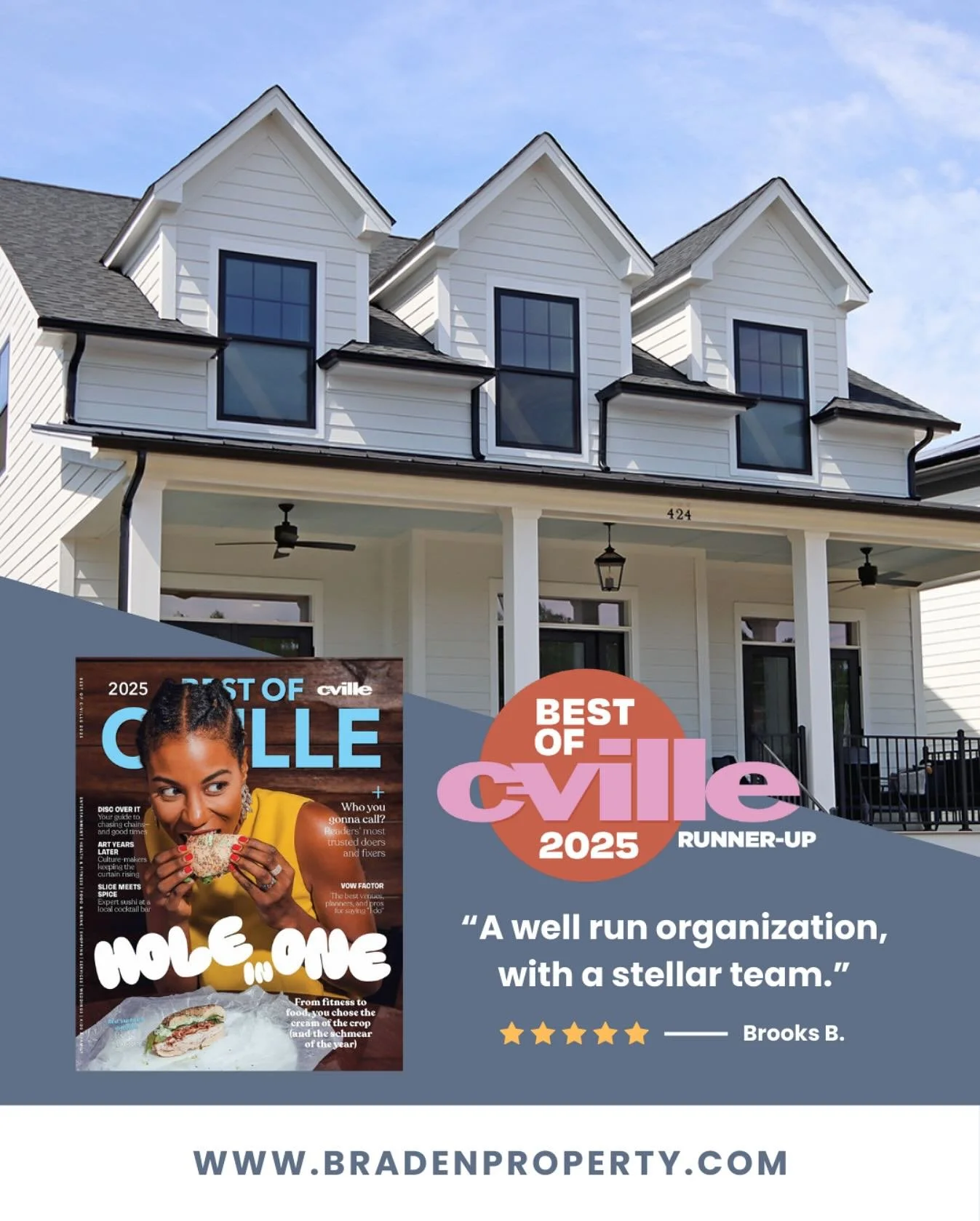 We are so grateful to the Charlottesville community! A huge thank you to everyone who voted for us, helping us secure the runner-up spot for Best Property Manager for the second year in a row.

#bestofcville #bestofcville2025 #cvillelocalbusiness #cv