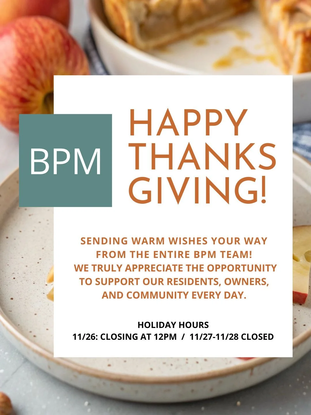 From our BPM family to yours, thank you for trusting us as your local property management team. Wishing you a safe, warm, and joyful Thanksgiving!

#bradenpropertymanagement #cvillepropertymanagement