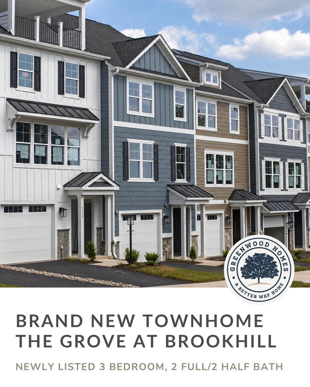 🏡 BRAND NEW &amp; PET FRIENDLY! 🐾

✨ Be the first to live in this beautiful new townhome in The Grove at Brookhill! Available August 18, this spacious 3 bedroom, 2 full/2 half bath home offers the perfect blend of style, comfort, and convenience. 
