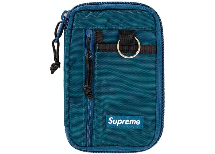 Supreme Small Zip Pouch Dark Teal — LAFavCards