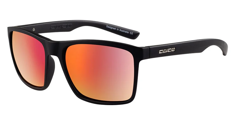 DROID : LENS COLOUR GREY/RED FUSION MIRROR POLARISED FRAME COLOUR SATIN BLACK