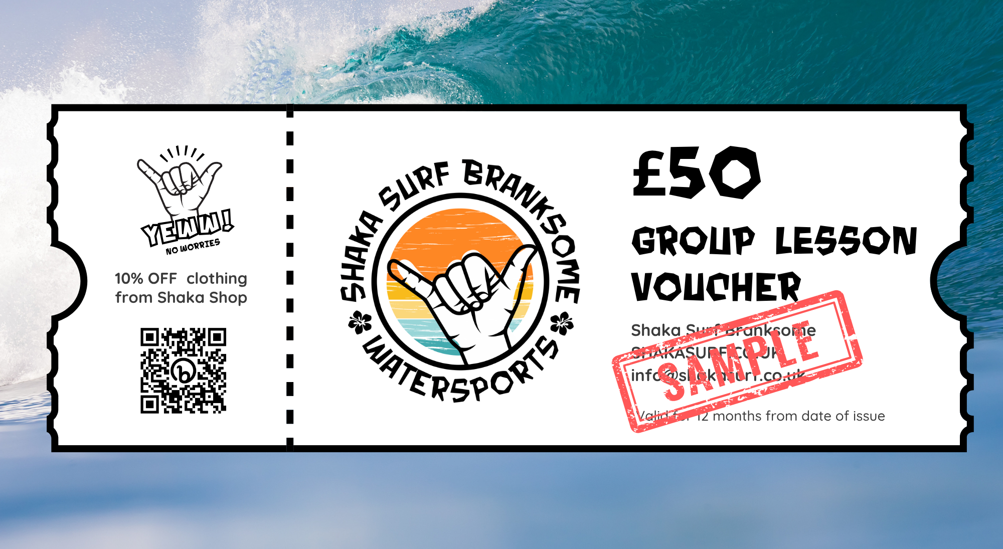 Group Surf or Paddleboard Lesson Gift Voucher in Bournemouth Dorset