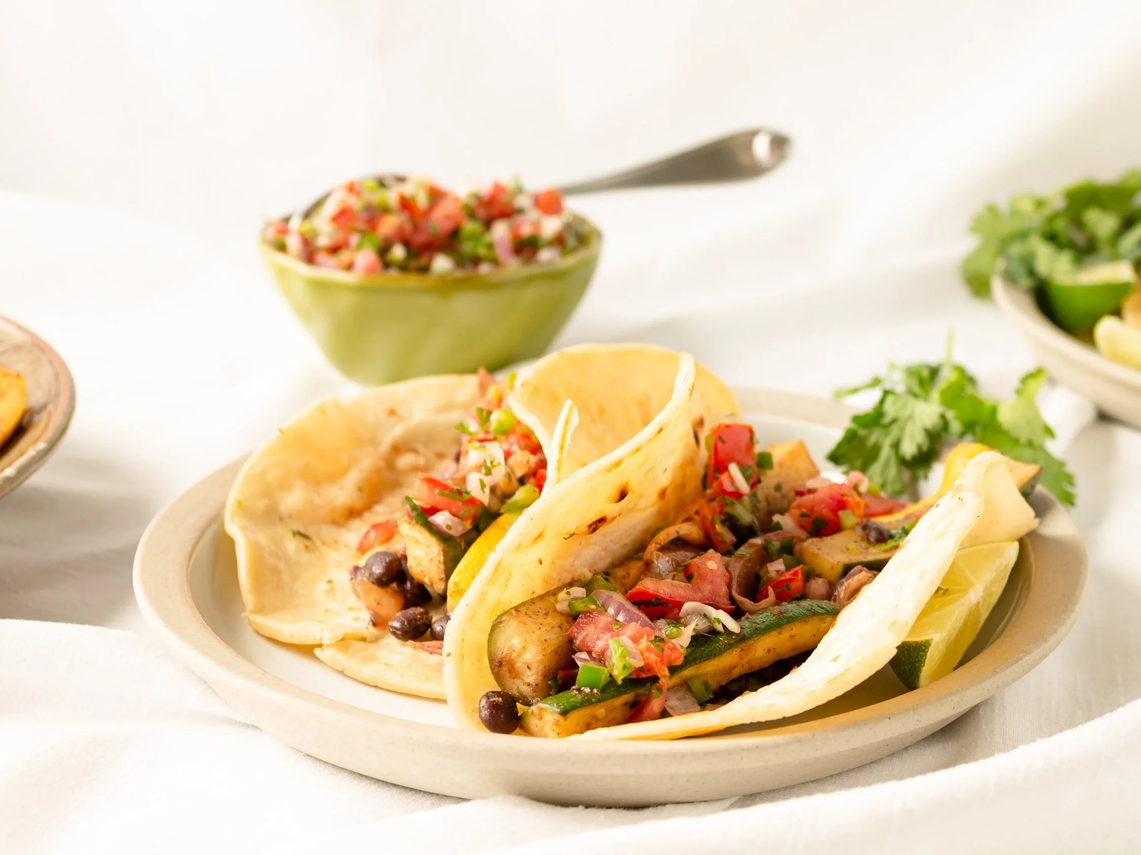 Zucchini & Black Bean Tacos