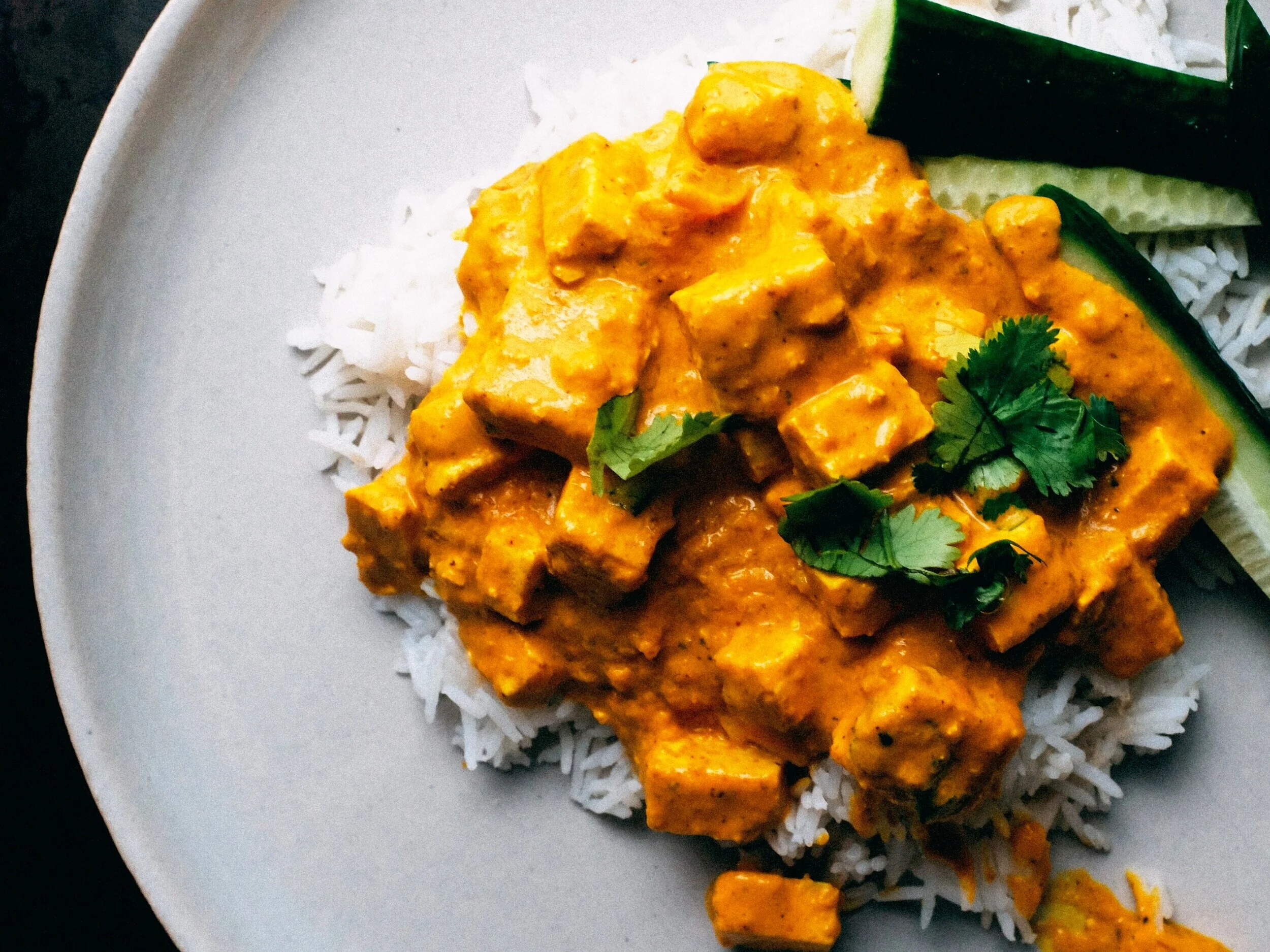 Red Thai Coconut Curry Chicken & Rice