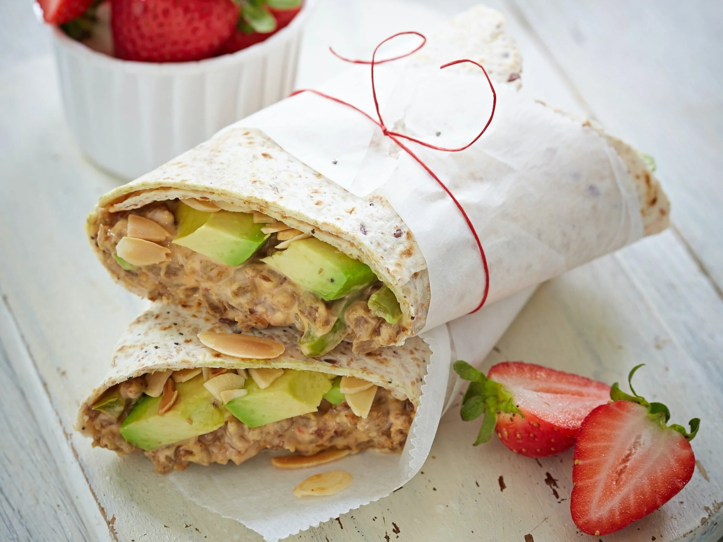 Healthy Hummus Veggie Wrap
