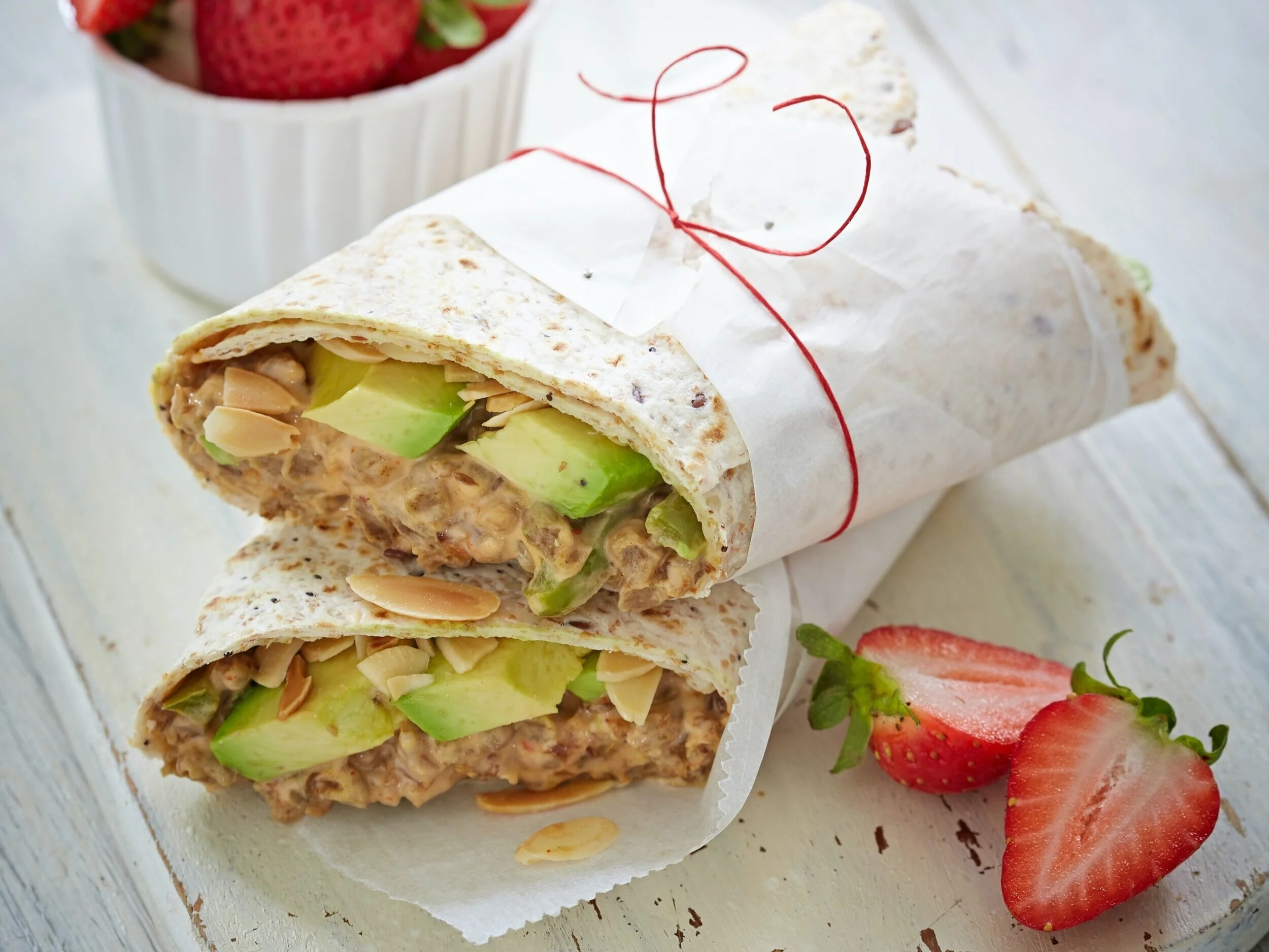 Healthy Hummus Veggie Wrap