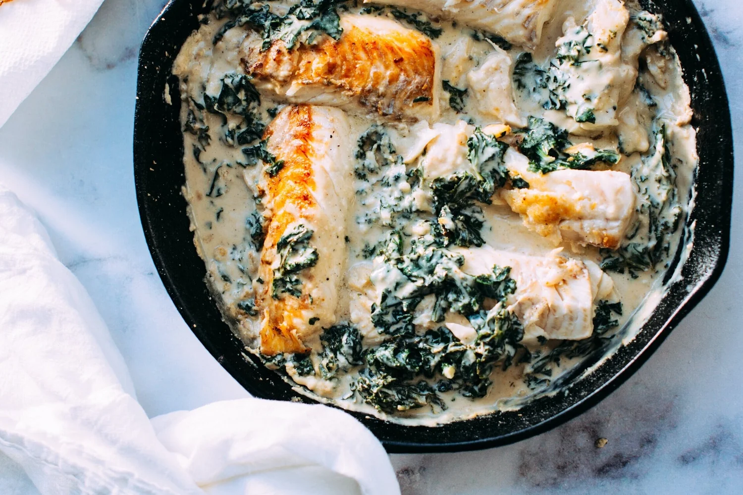 Coconut Cod & Spinach with Rice