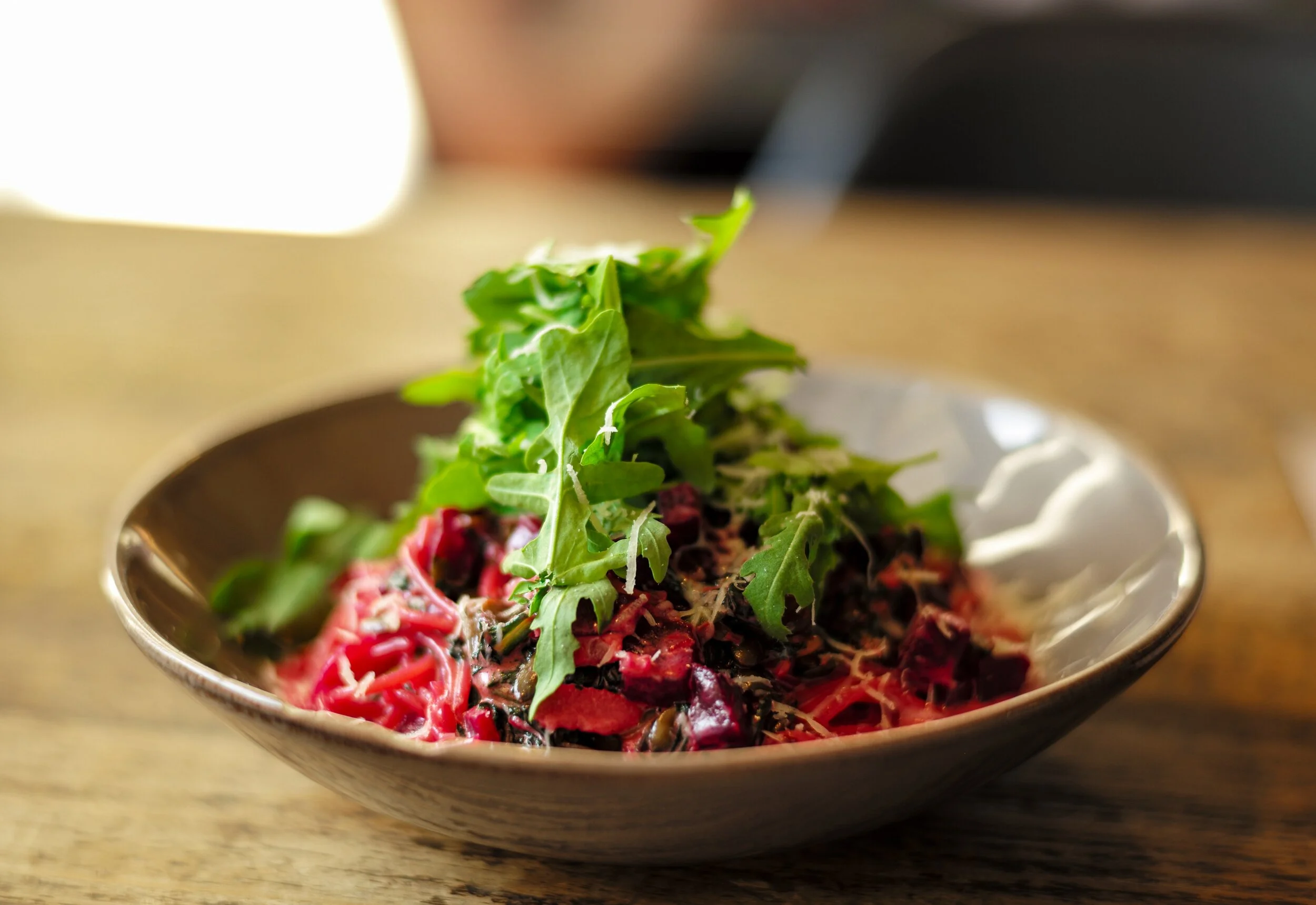 Beets and Lentils with Ginger and Herbs